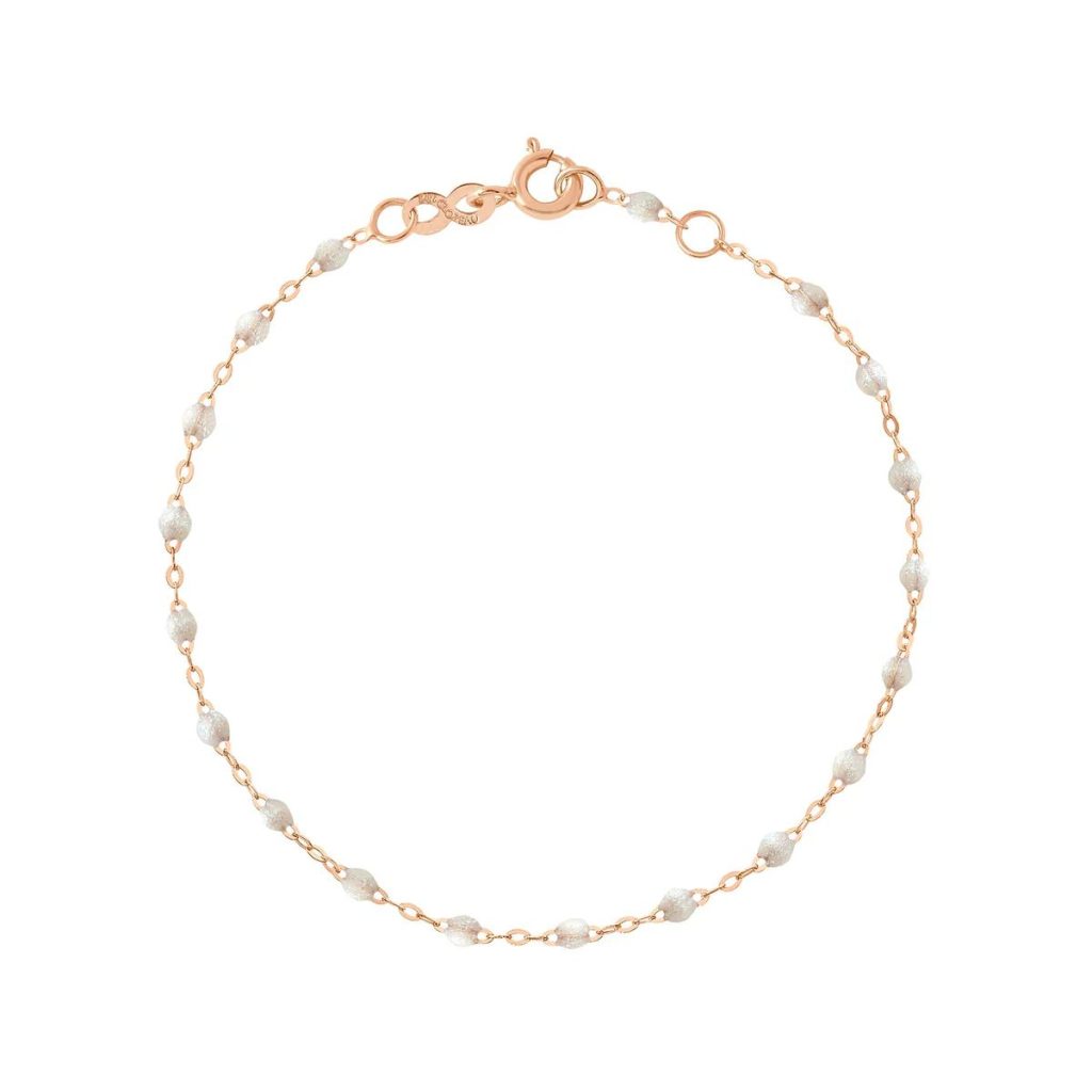 bracelet opale classique gigi, or rose, 19 cm