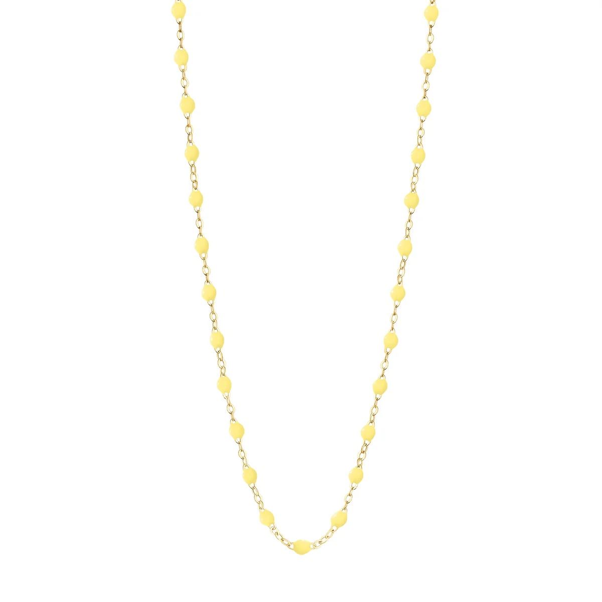 collier mimosa classique gigi, or jaune, 42 cm