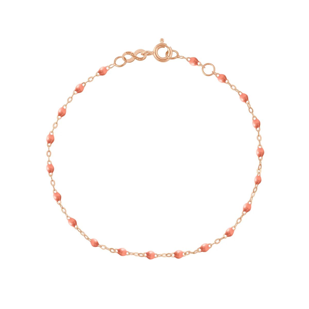 bracelet saumon classique gigi, or rose, 19 cm