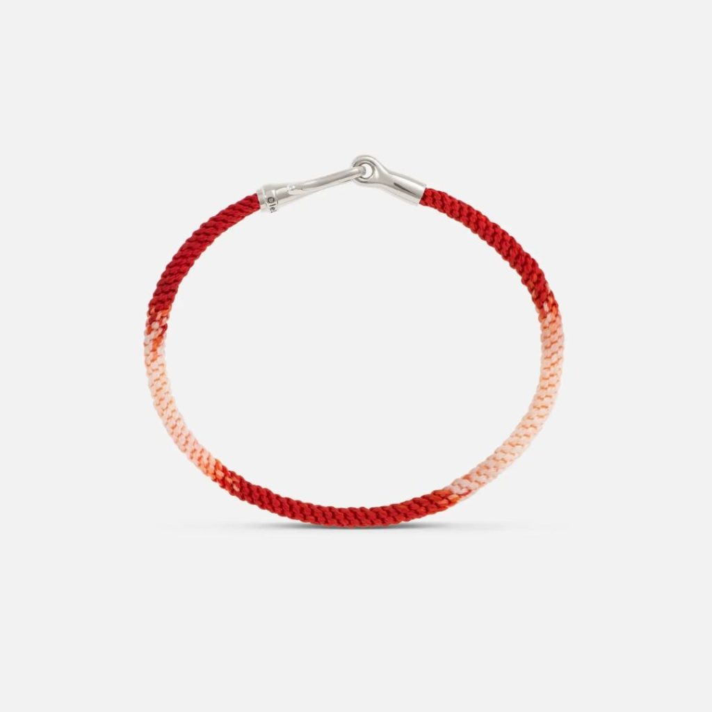 bracelet life, red emotion, argent