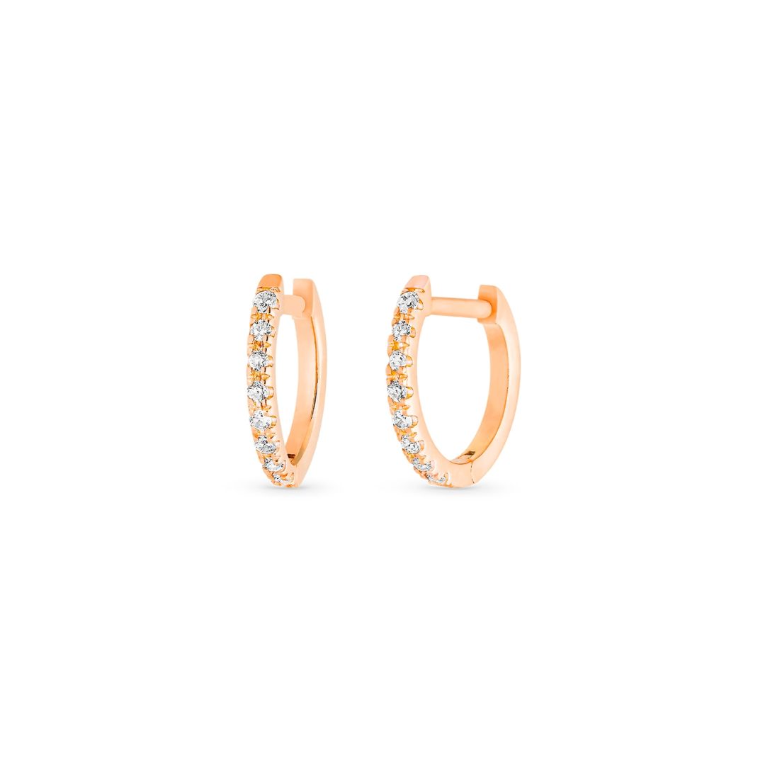 créoles be mine diamants, or rose