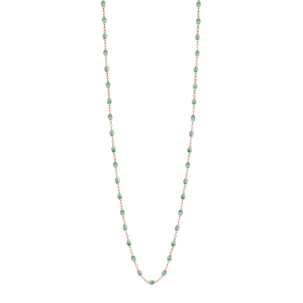 sautoir glacier classique gigi, or rose, 86 cm