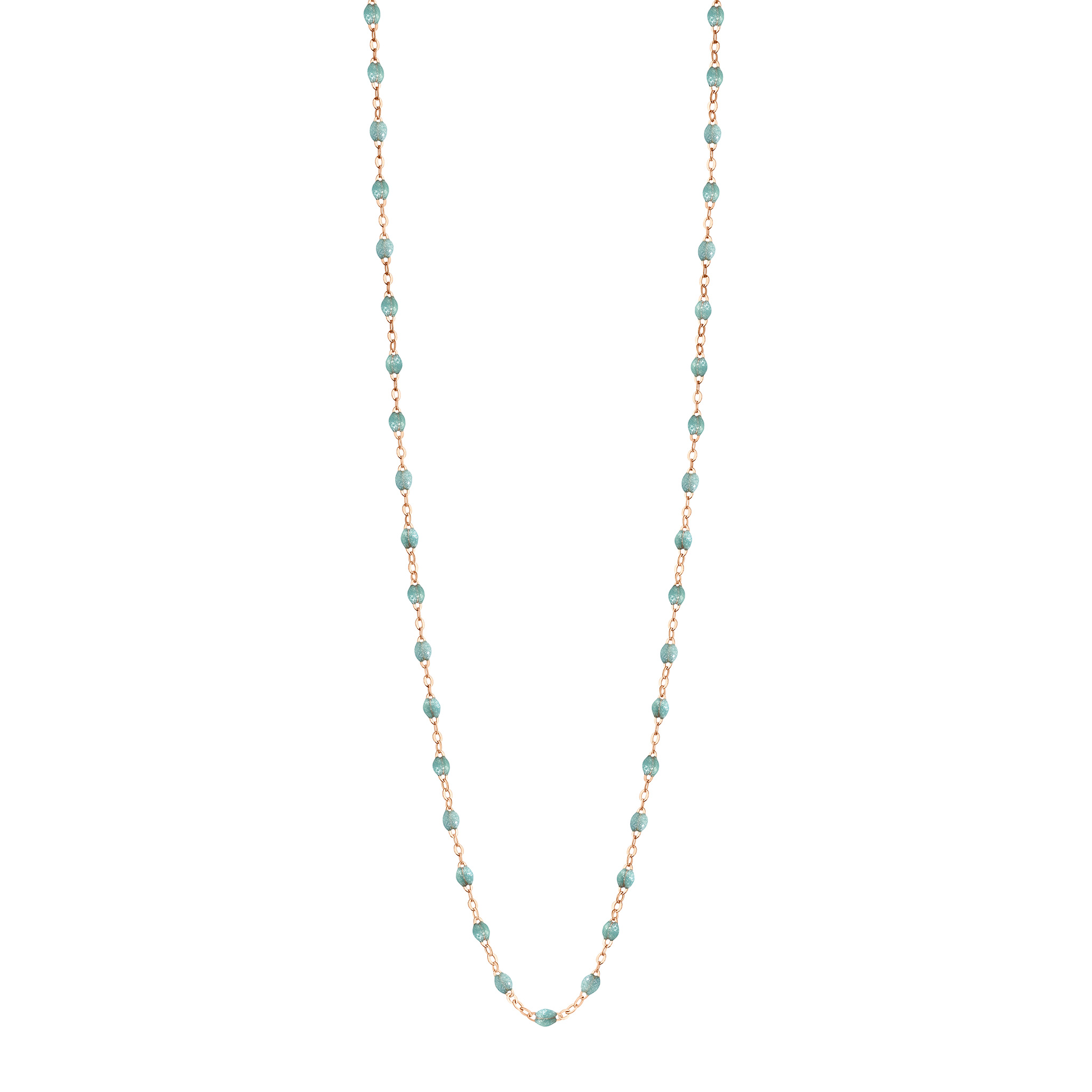 sautoir glacier classique gigi, or rose, 86 cm