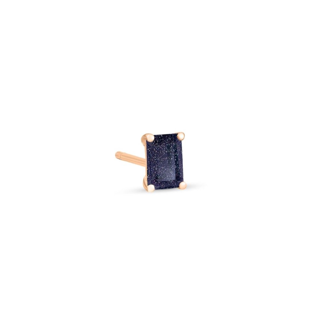 puce d'oreille midnight blue sandstone, or rose