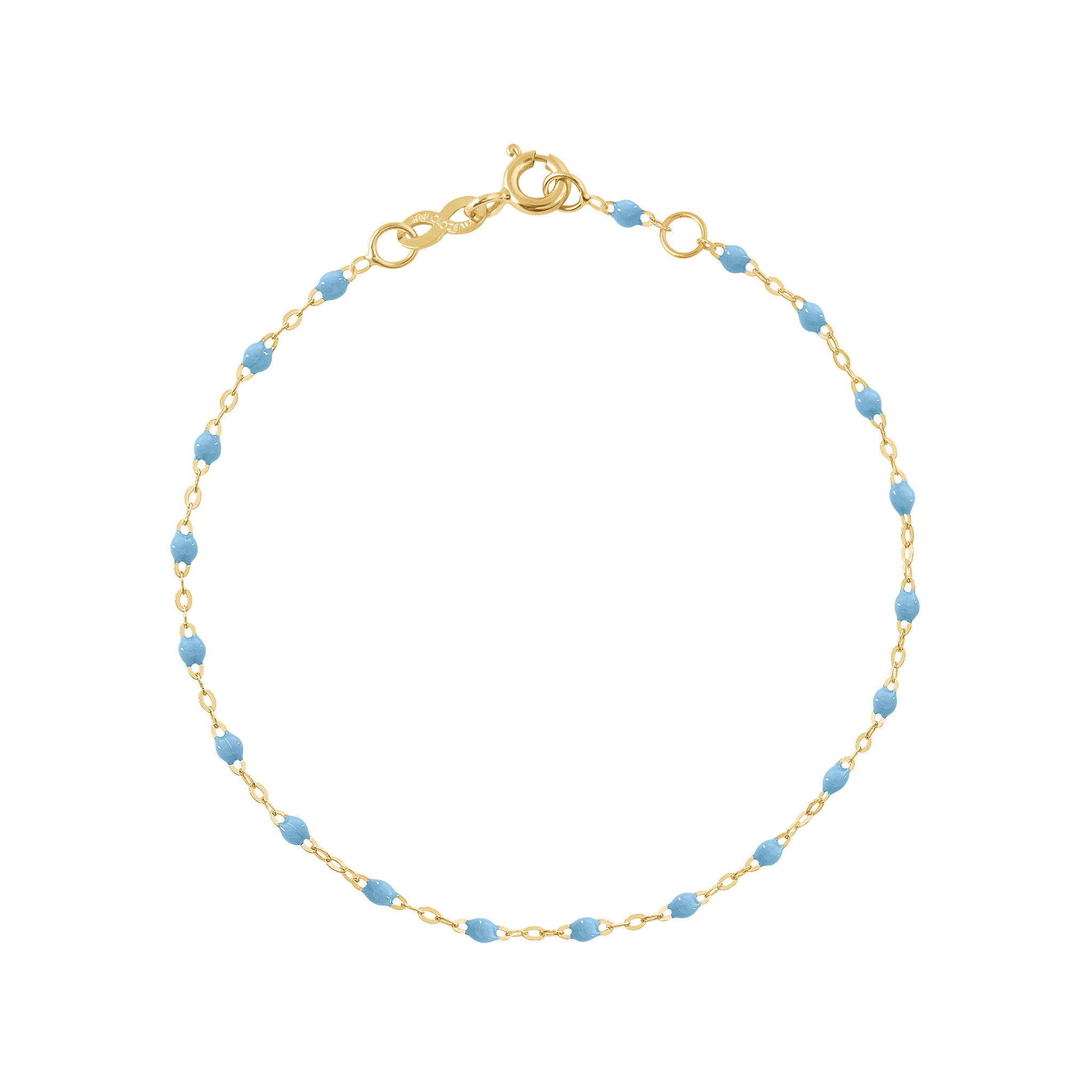 bracelet turquoise classique gigi, or jaune, 17 cm
