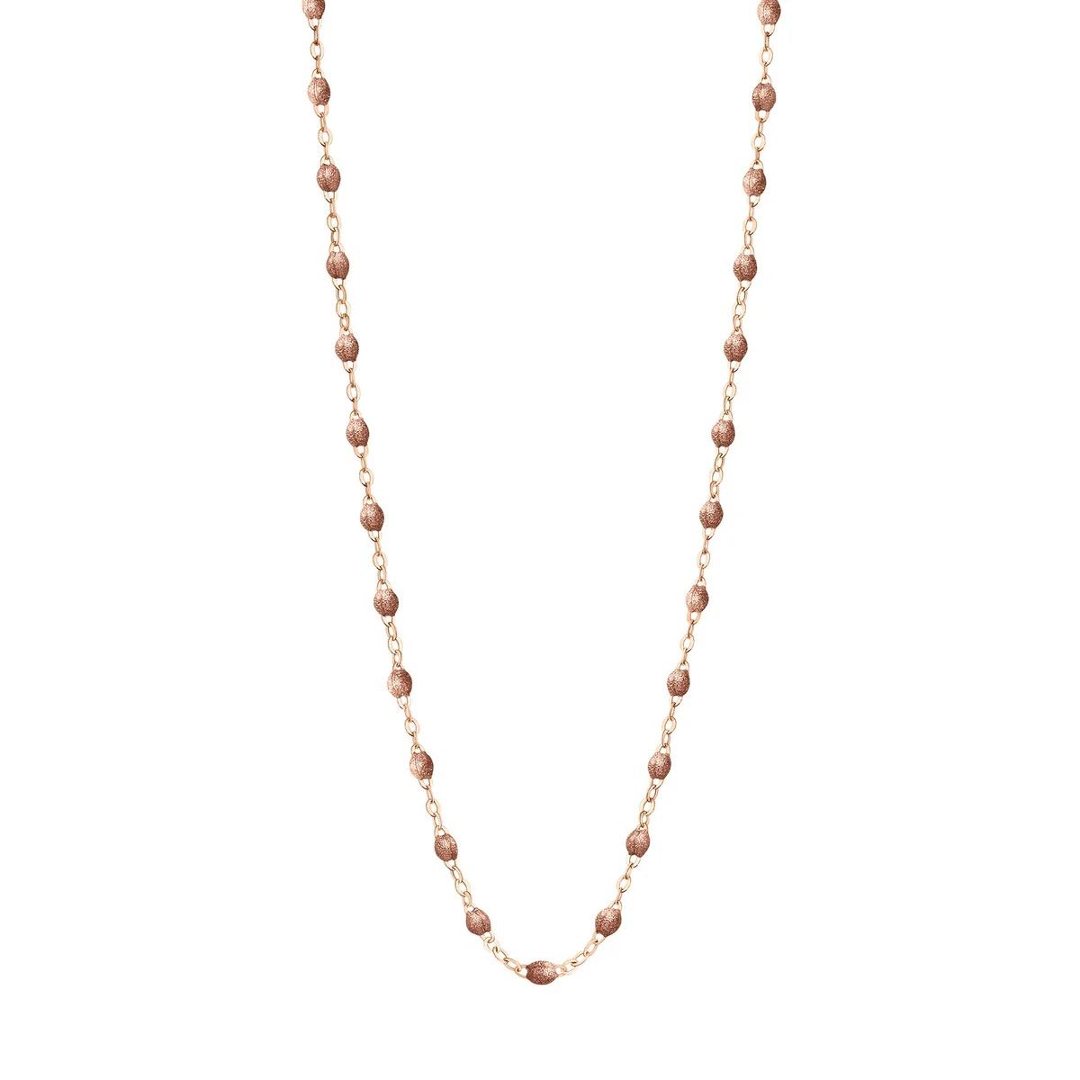 collier cuivre classique gigi, or rose, 42 cm