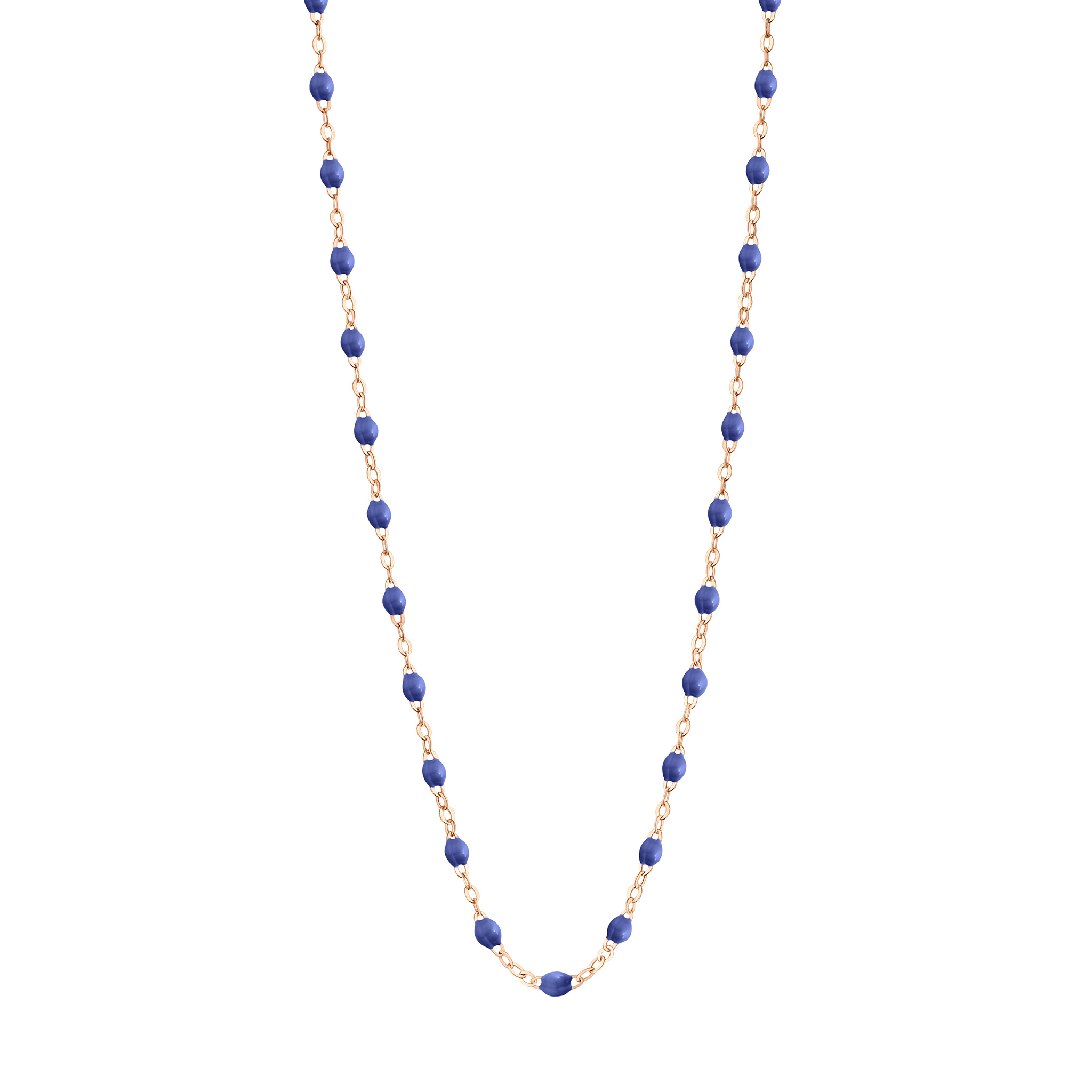 collier bleuet classique gigi, or rose, 42 cm