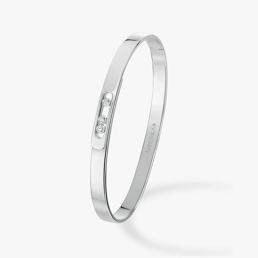 bracelet bangle move noa pm, or blanc