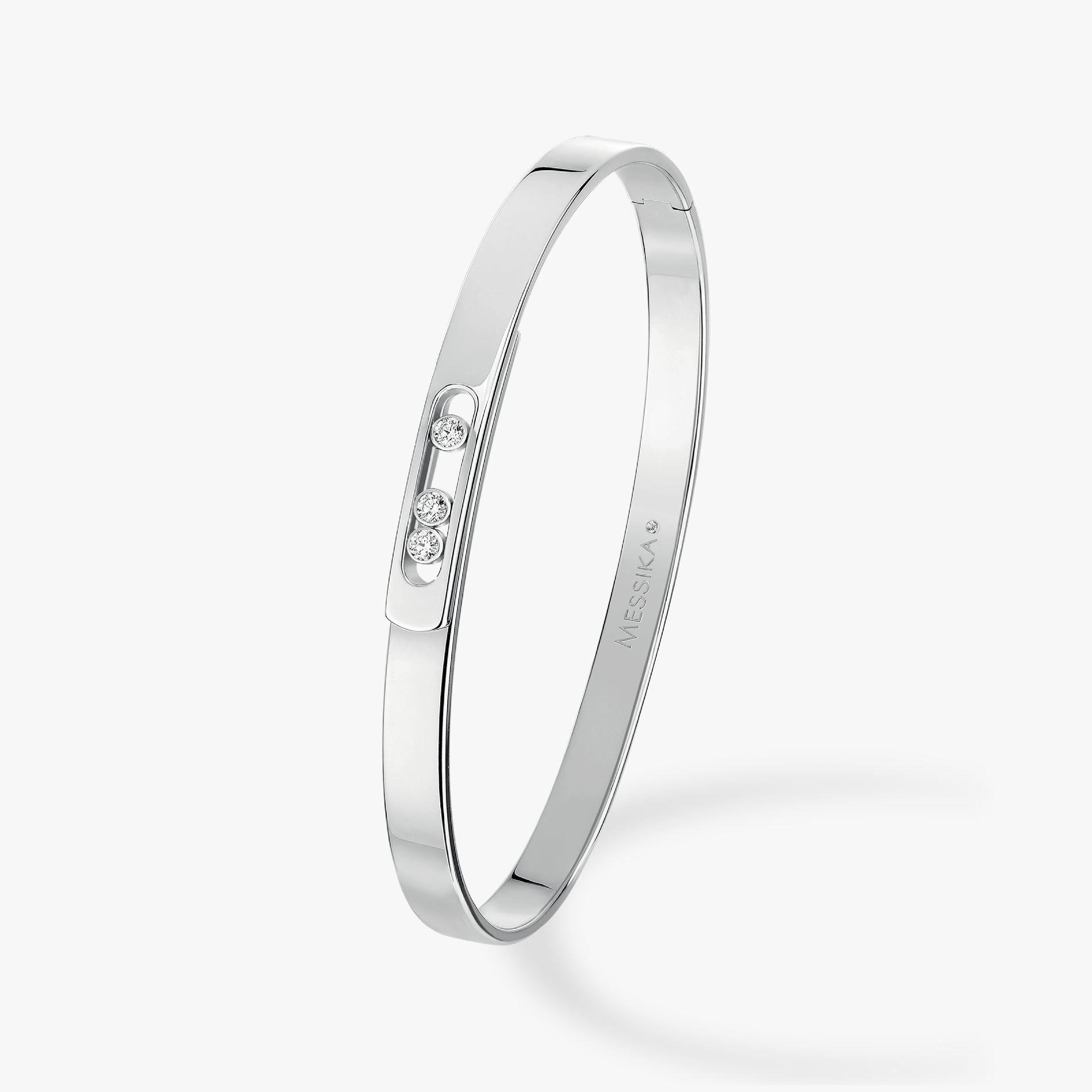 bracelet bangle move noa pm, or blanc