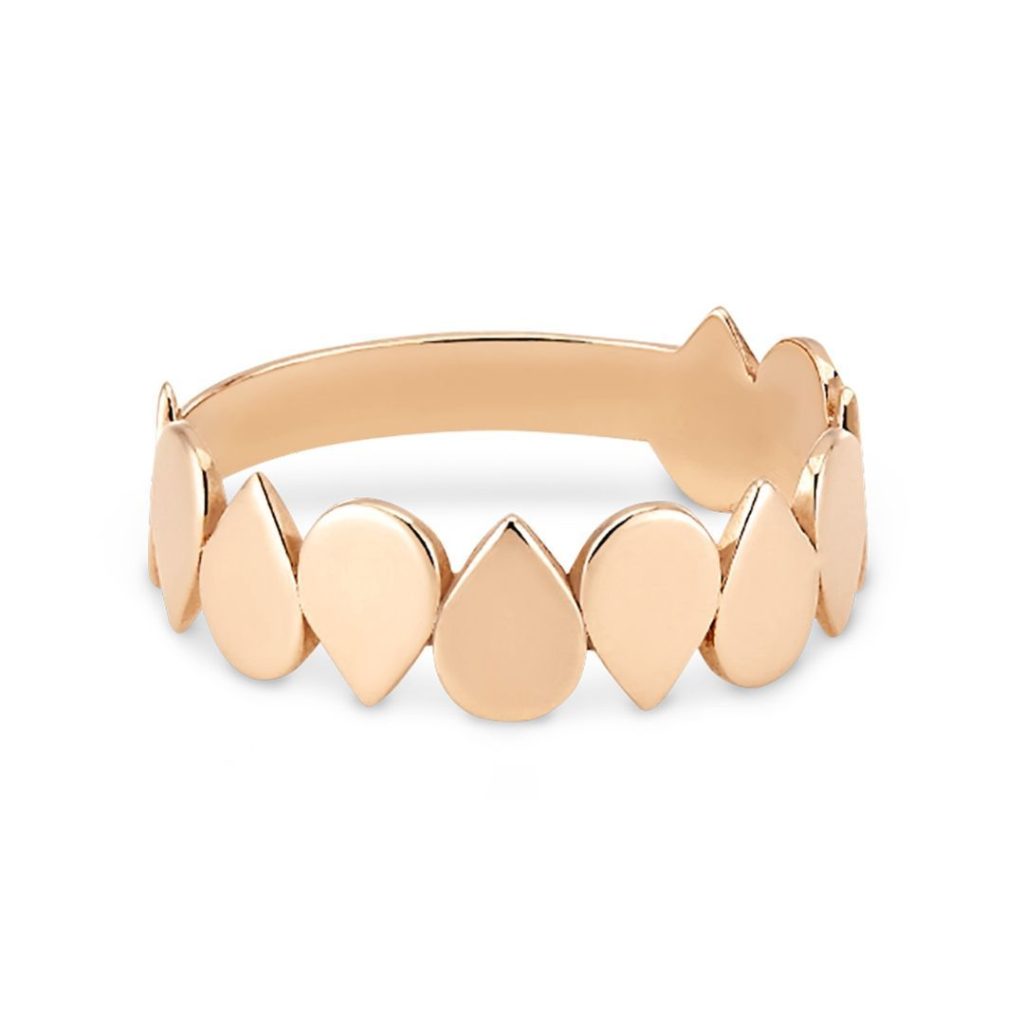 bague bliss band, or rose, t 58