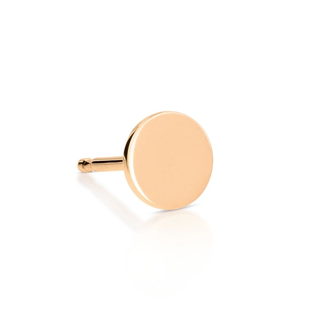 puces d'oreilles mini ever disc, or rose