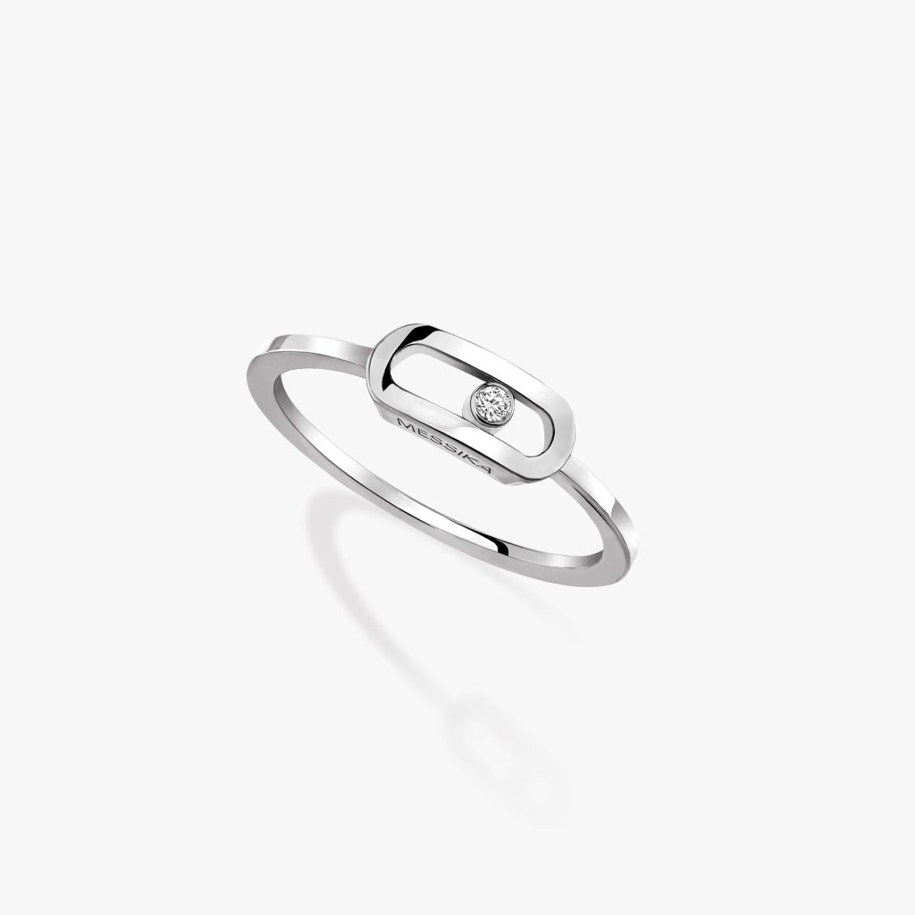 bague move uno, or blanc, t 53