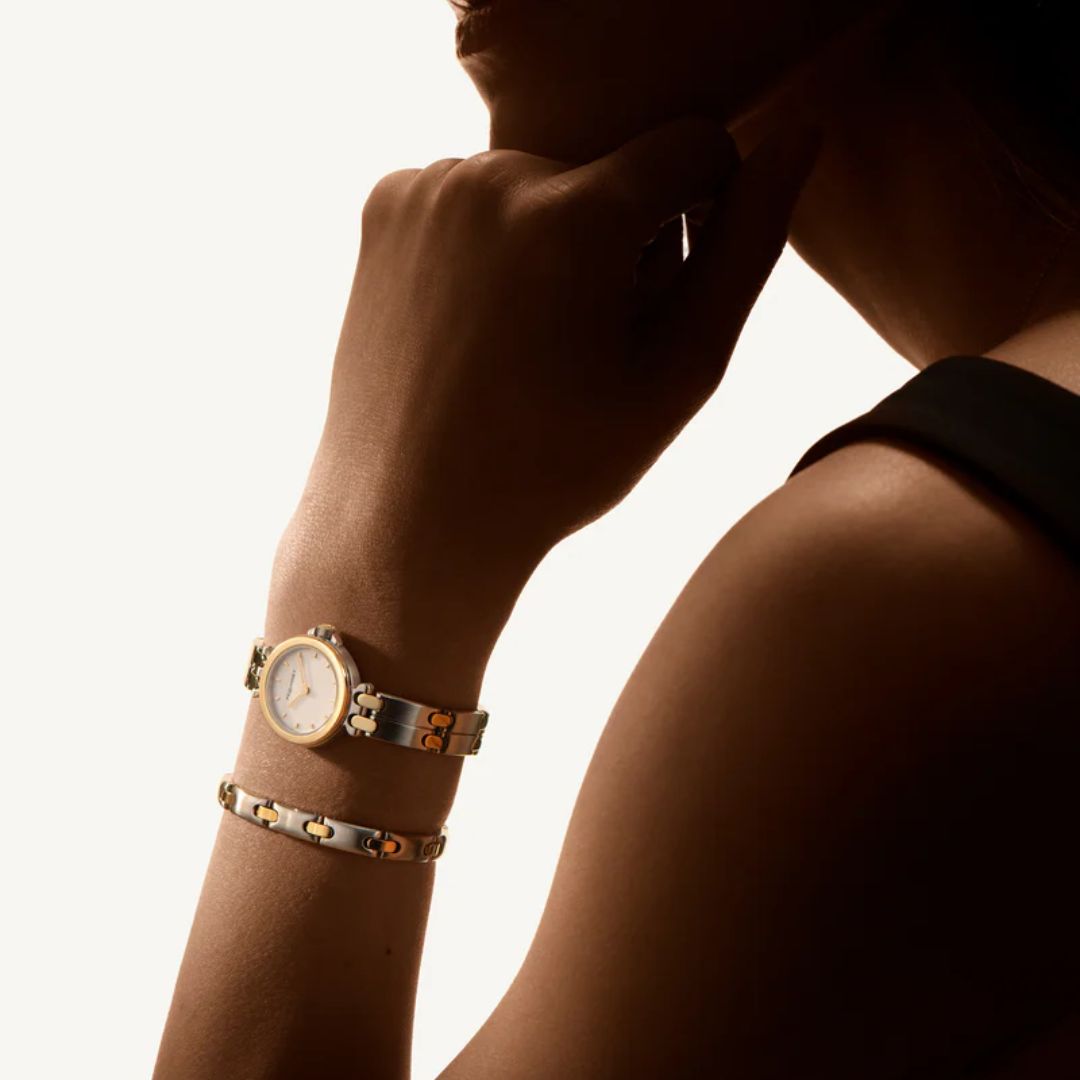 montre mooréa, cadran blanc opalin
