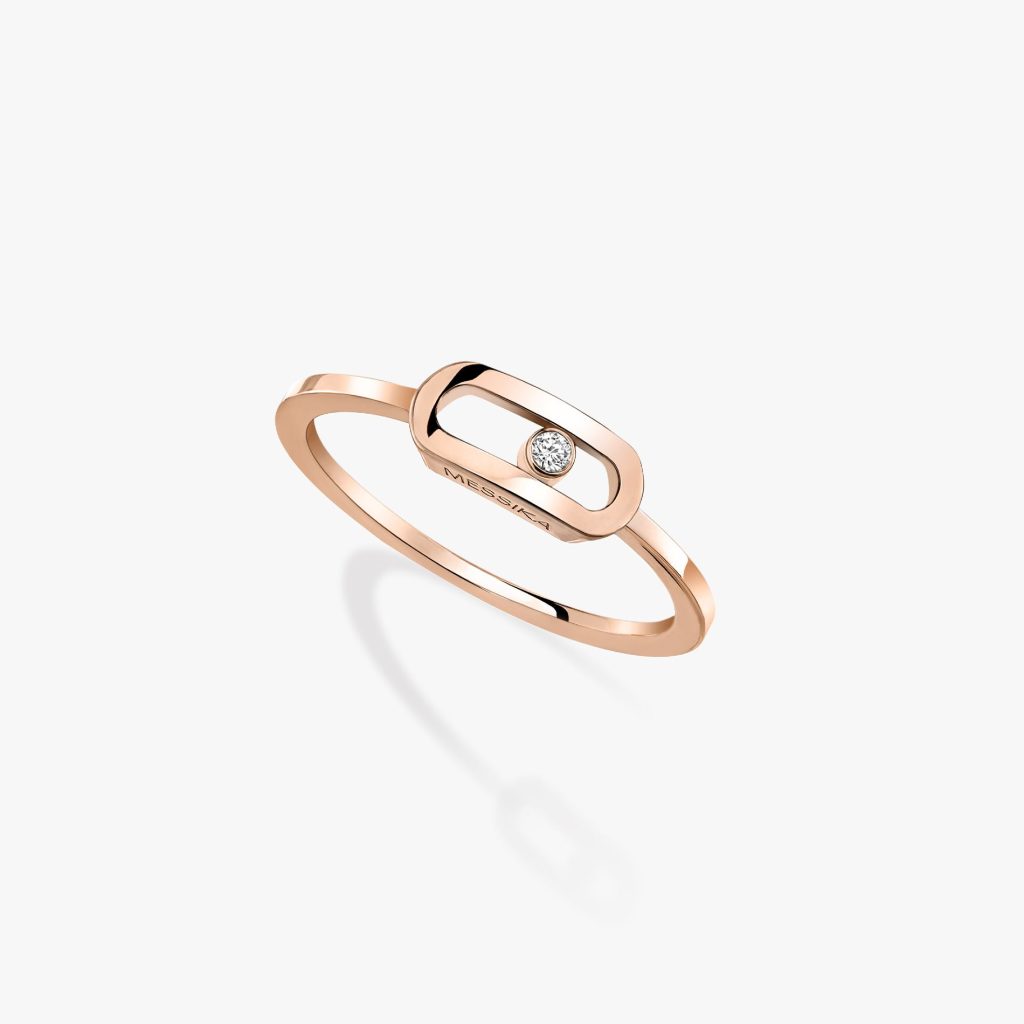 bague move uno, or rose, t 55