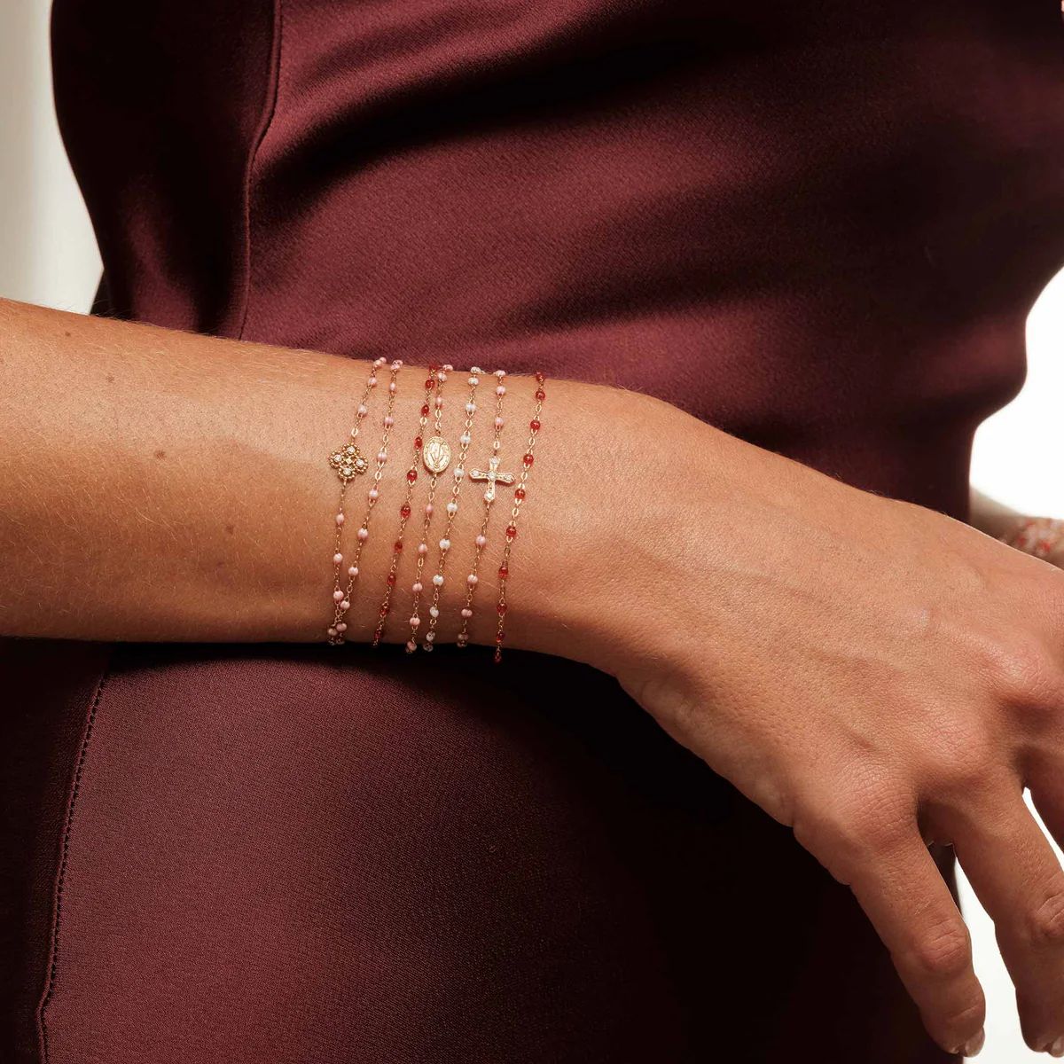 bracelet blush classique gigi, or jaune, 17 cm