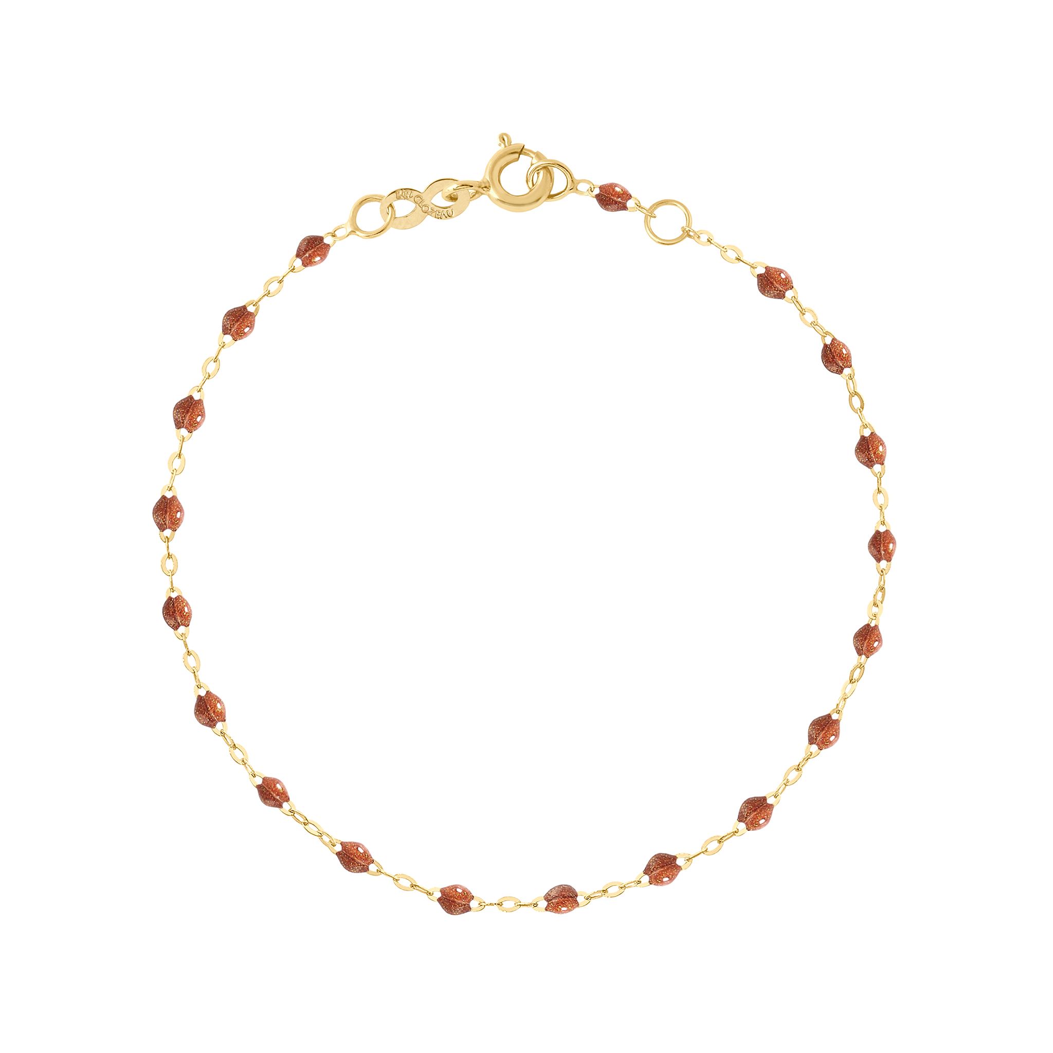 bracelet fauve classique gigi, or jaune, 18 cm