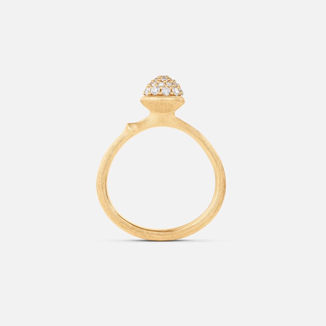 bague lotus 0, diamants, or jaune, t 54