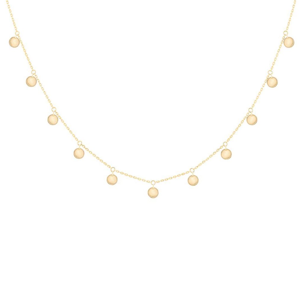 collier polka pyrite, or jaune