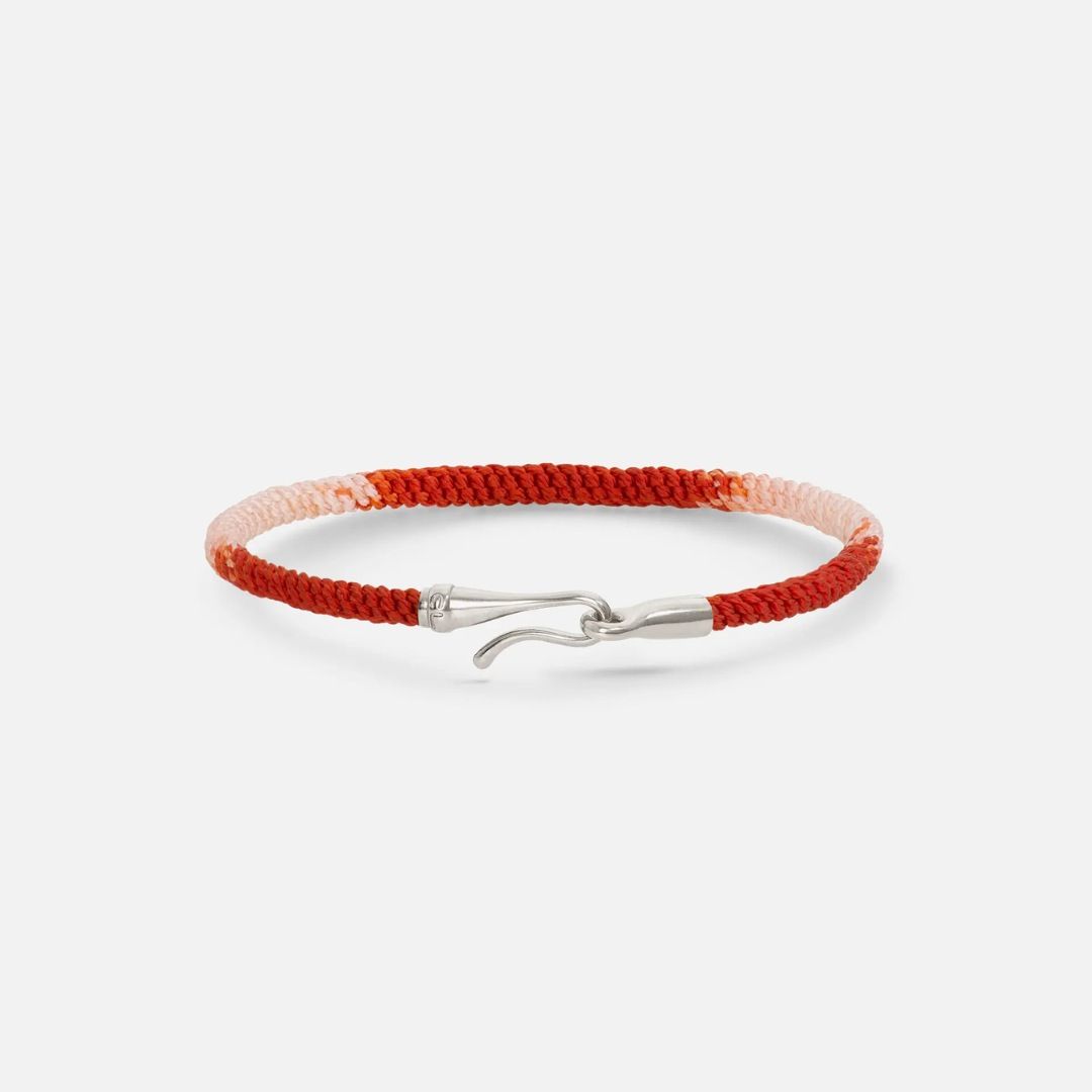 bracelet life, red emotion, argent