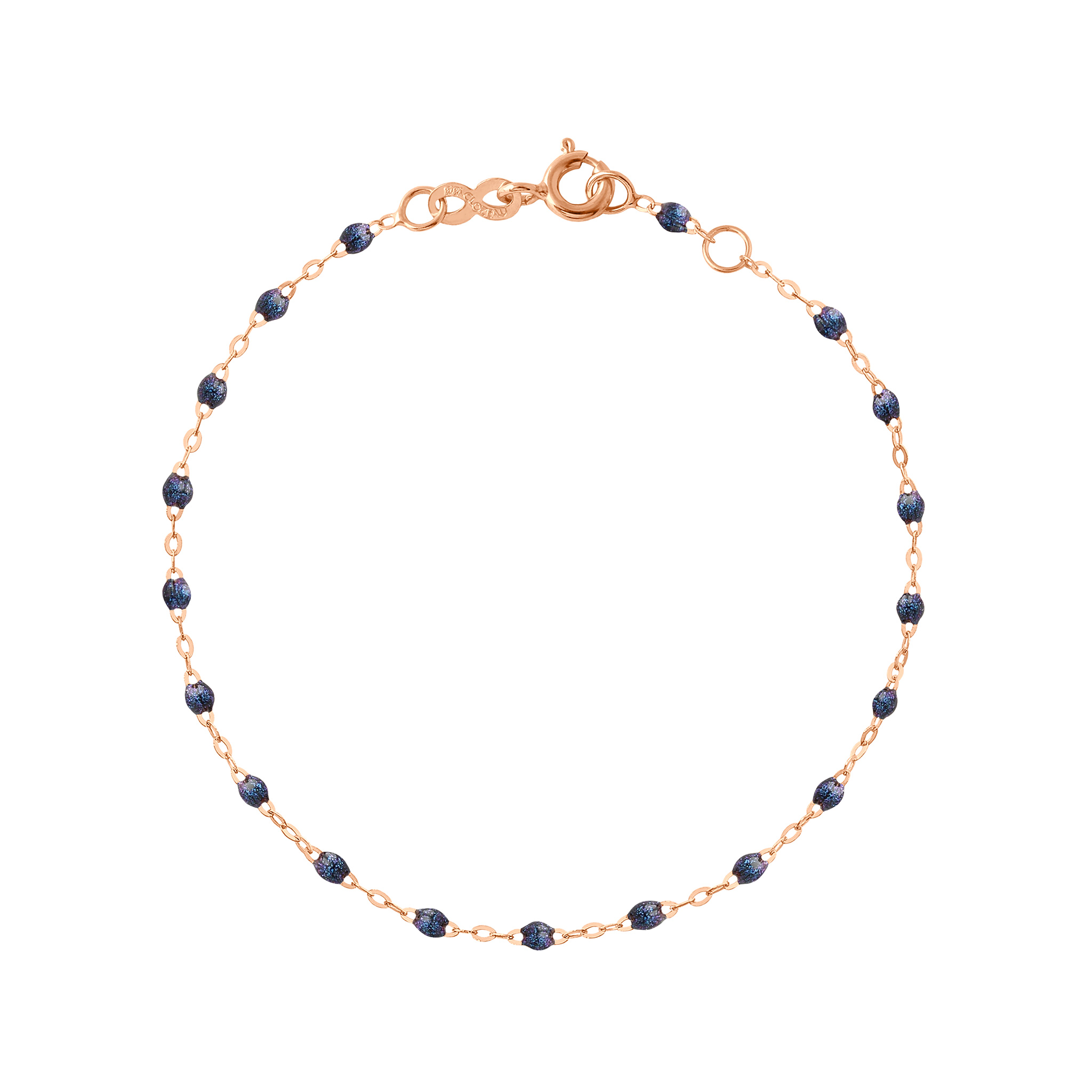 bracelet nuit classique gigi, or rose, 17 cm