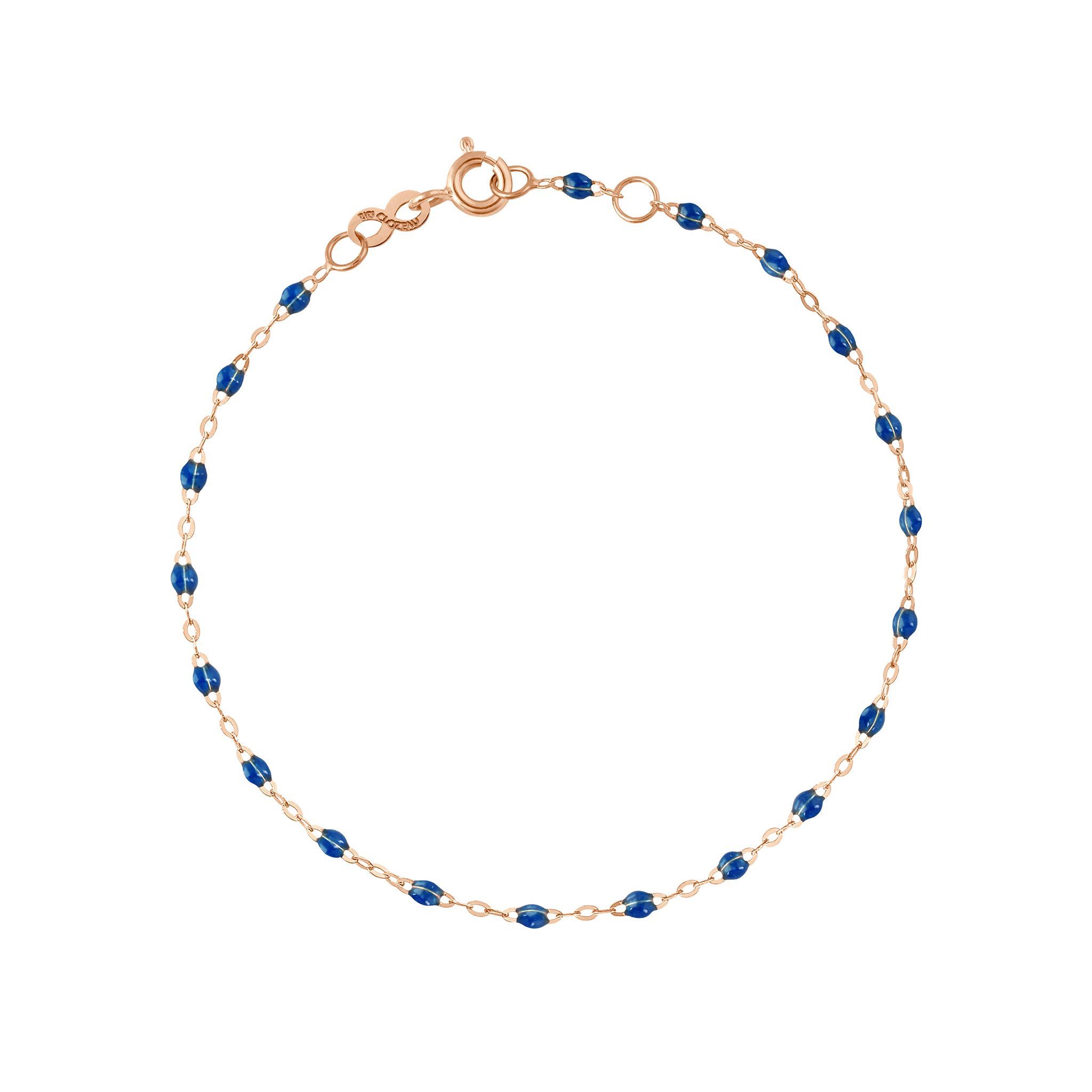 bracelet saphir classique gigi, or rose, 19 cm