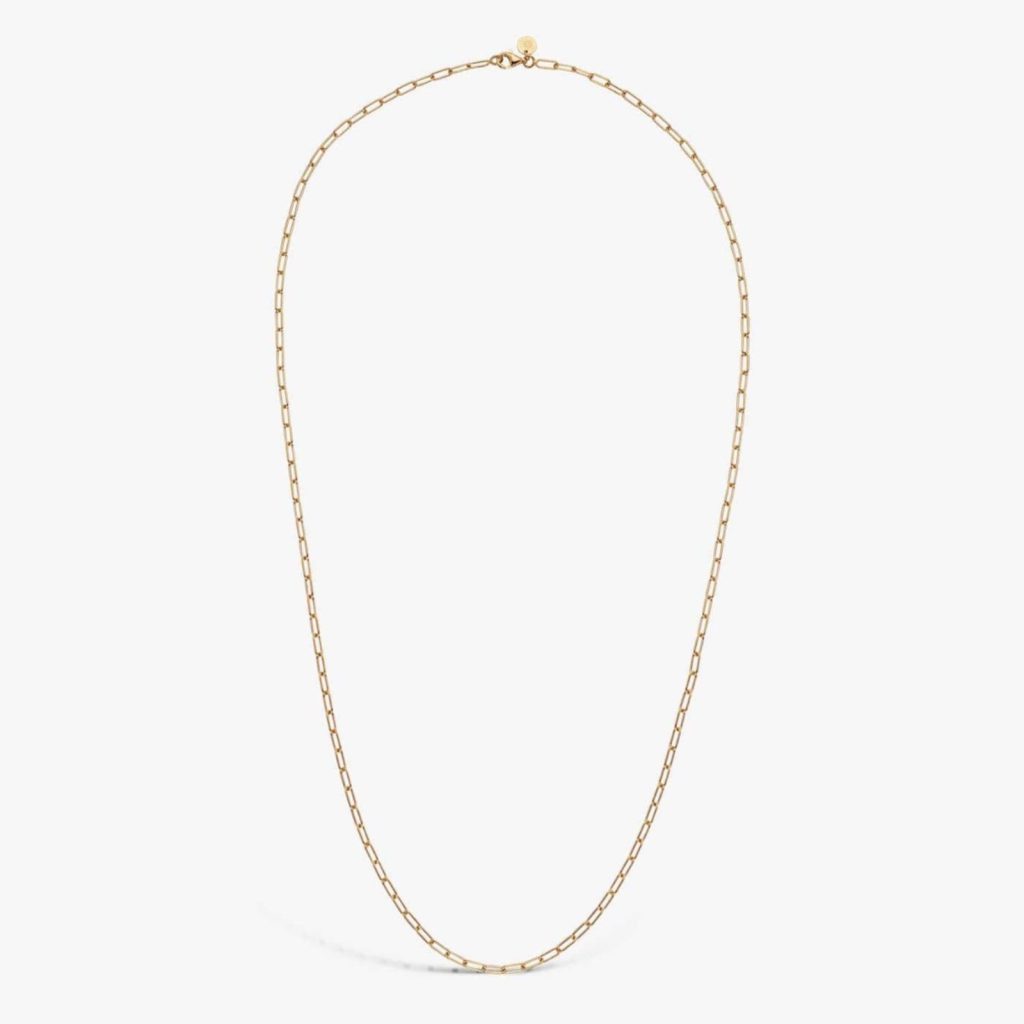 collier chaîne or jaune 60 cm