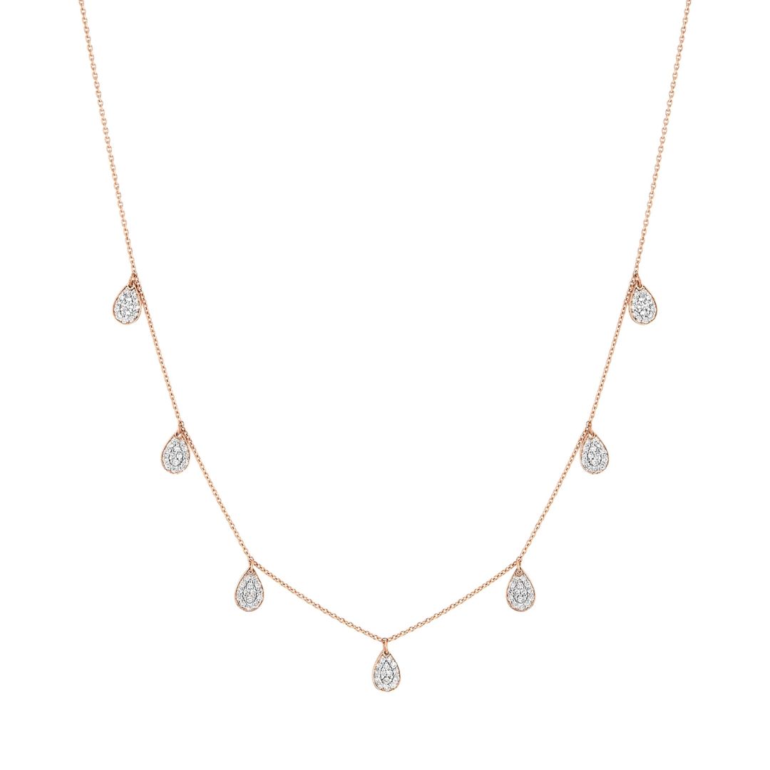 collier 7 mini diamond bliss, or rose