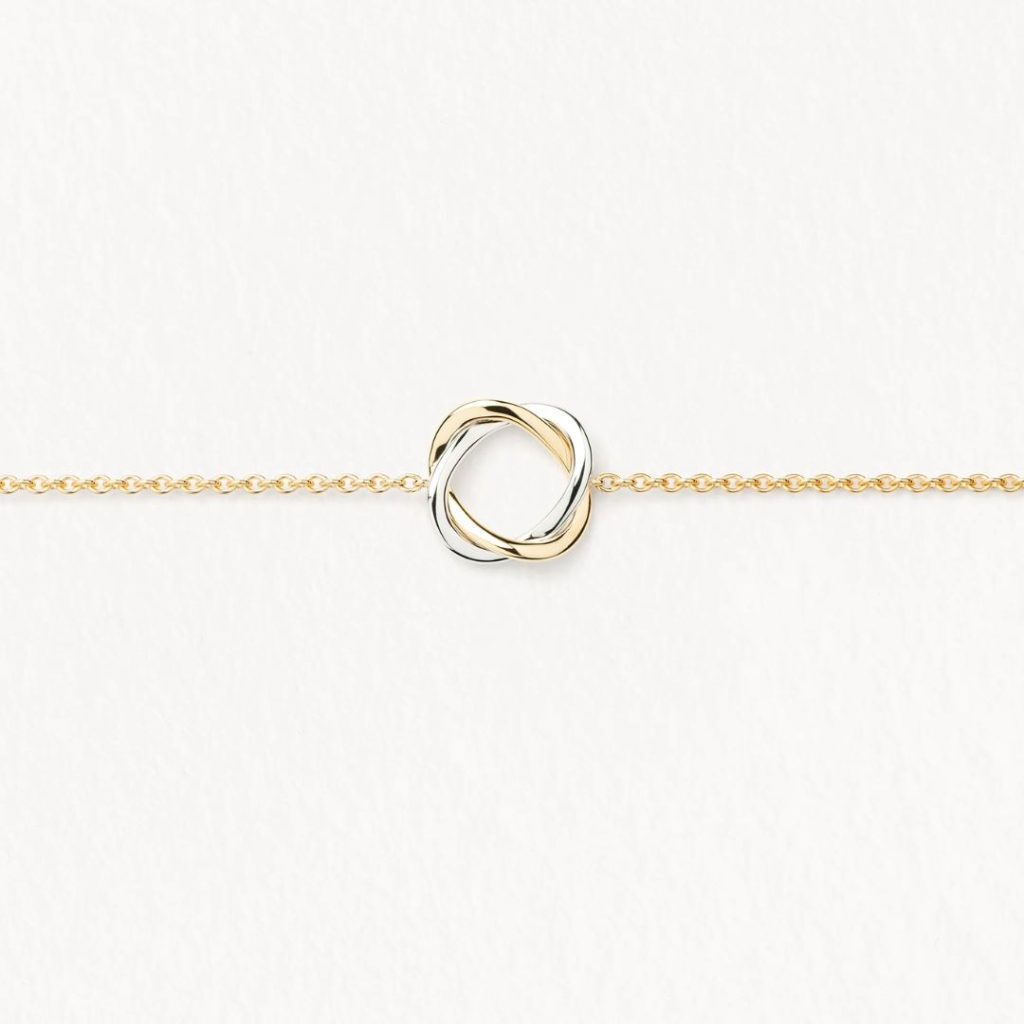 bracelet tresse, or jaune et or blanc