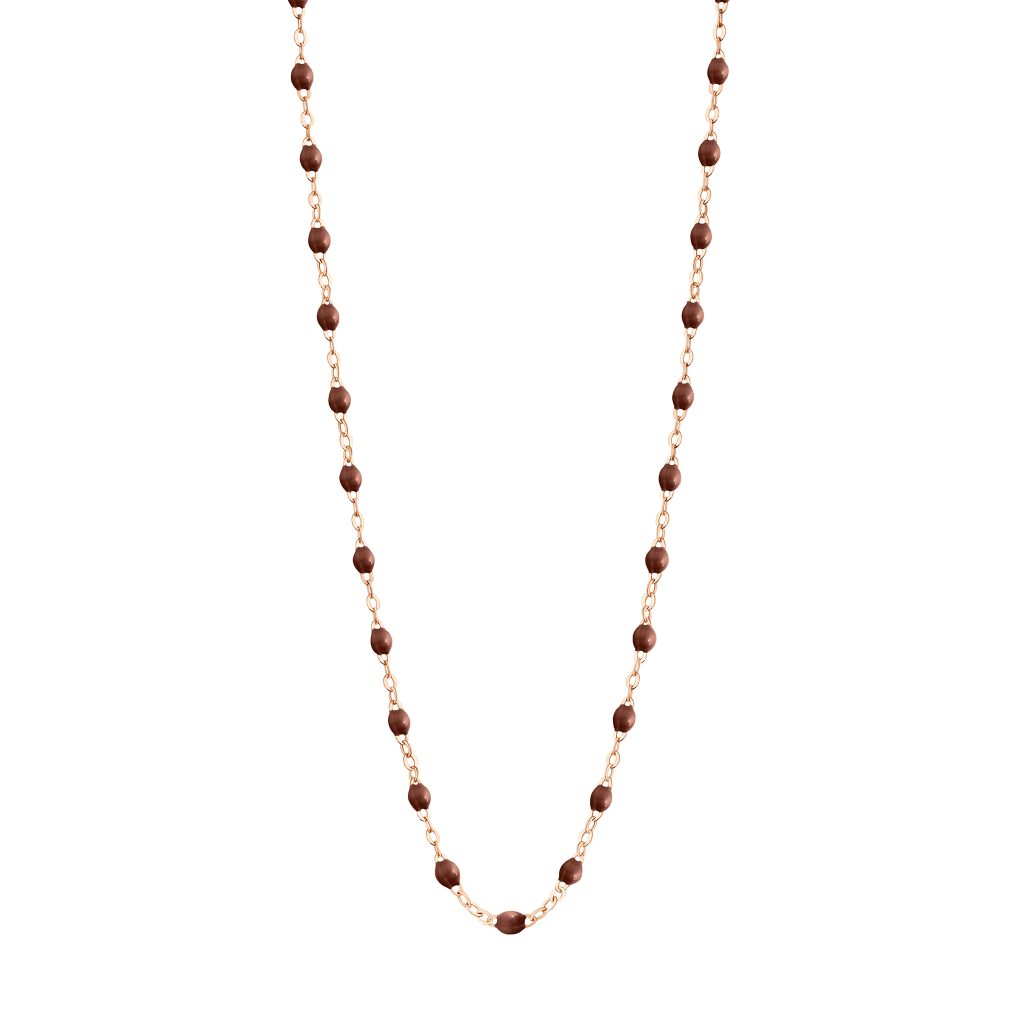 collier chocolat classique gigi, or rose, 42 cm