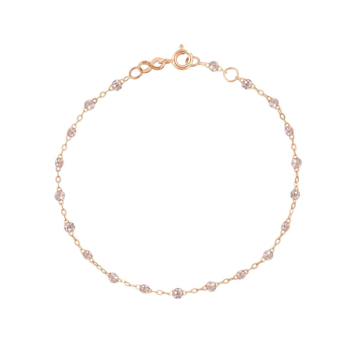 bracelet sparkle classique gigi, or rose, 19 cm
