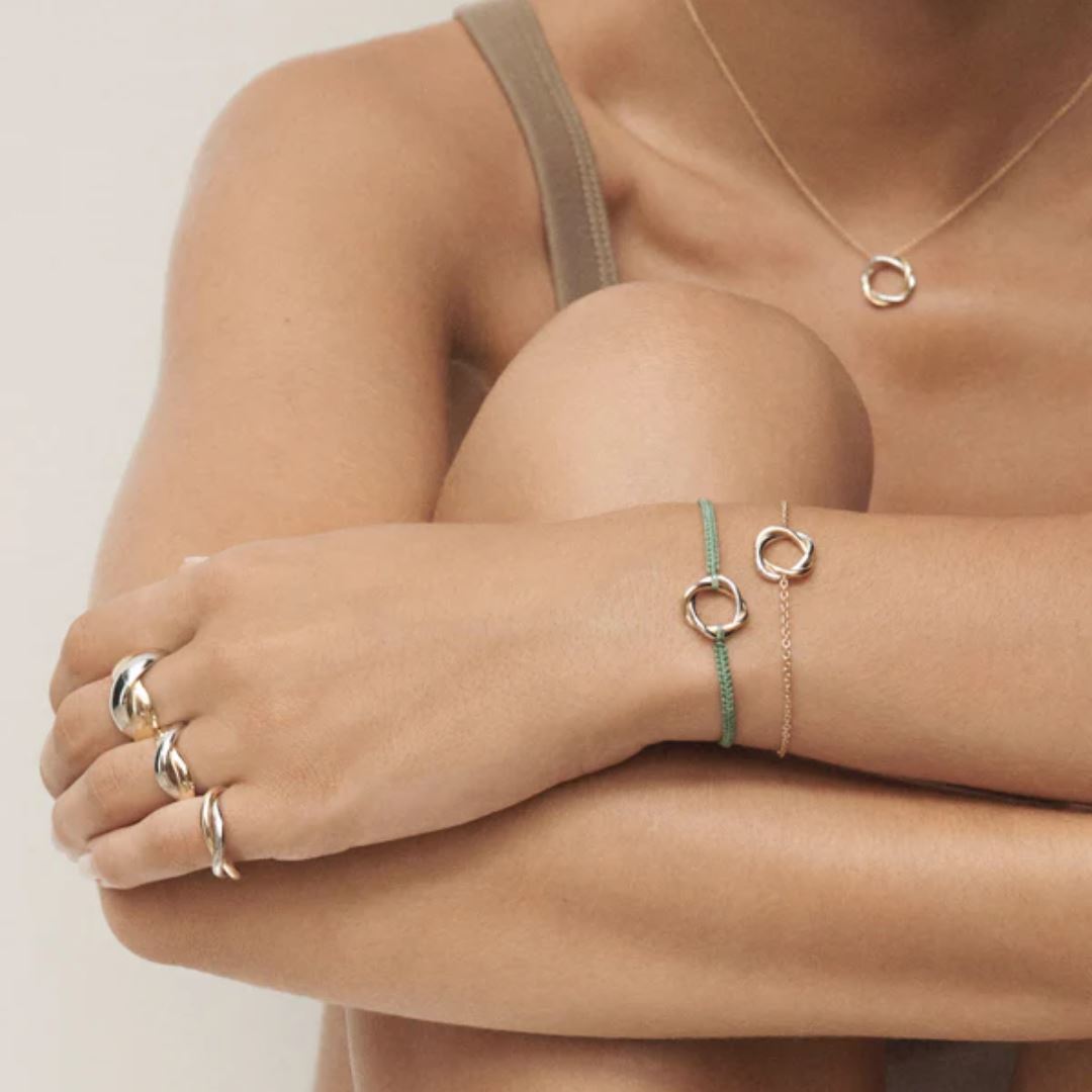 bracelet tresse, or jaune et or blanc