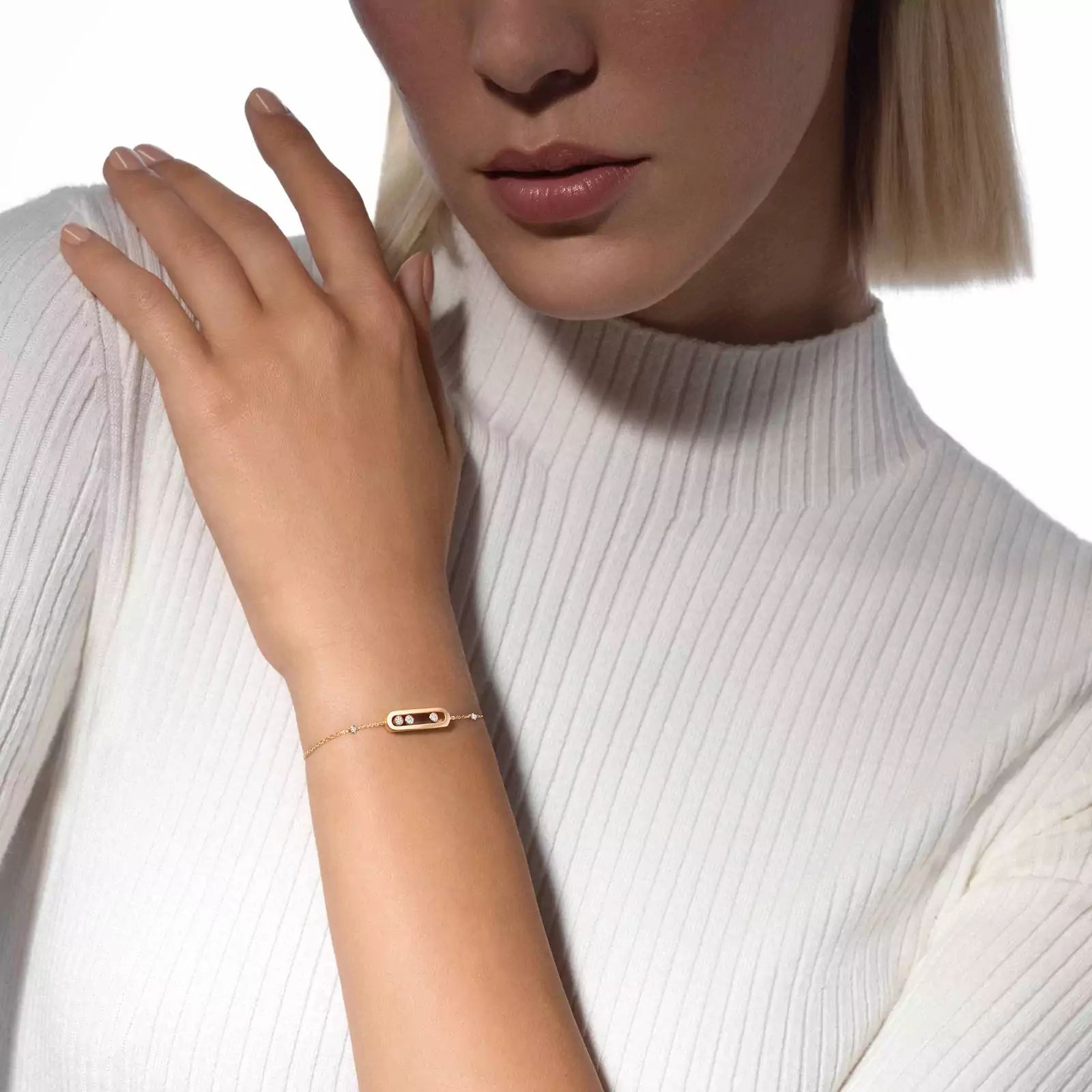 bracelet baby move, or jaune