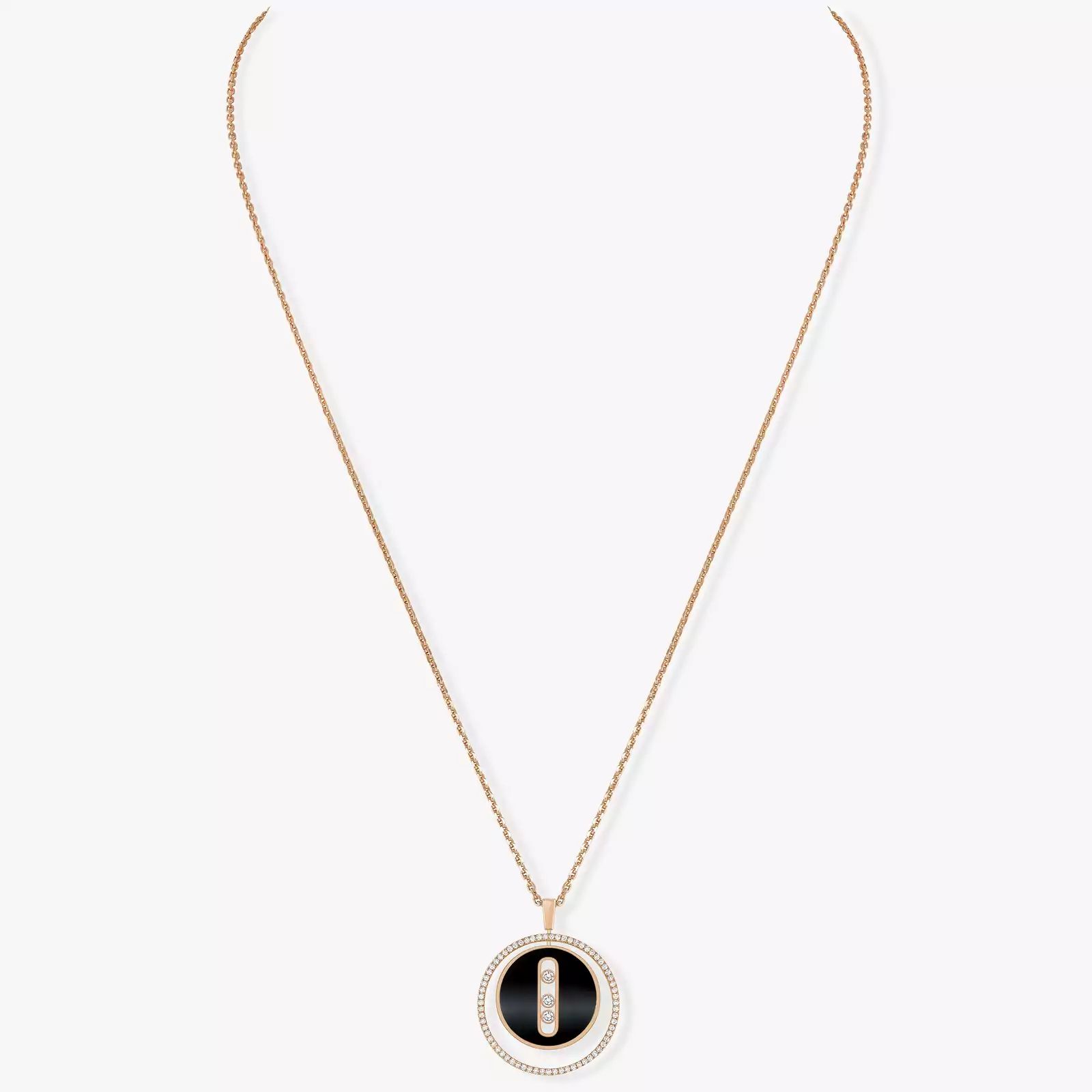 collier lucky move mm onyx, or rose