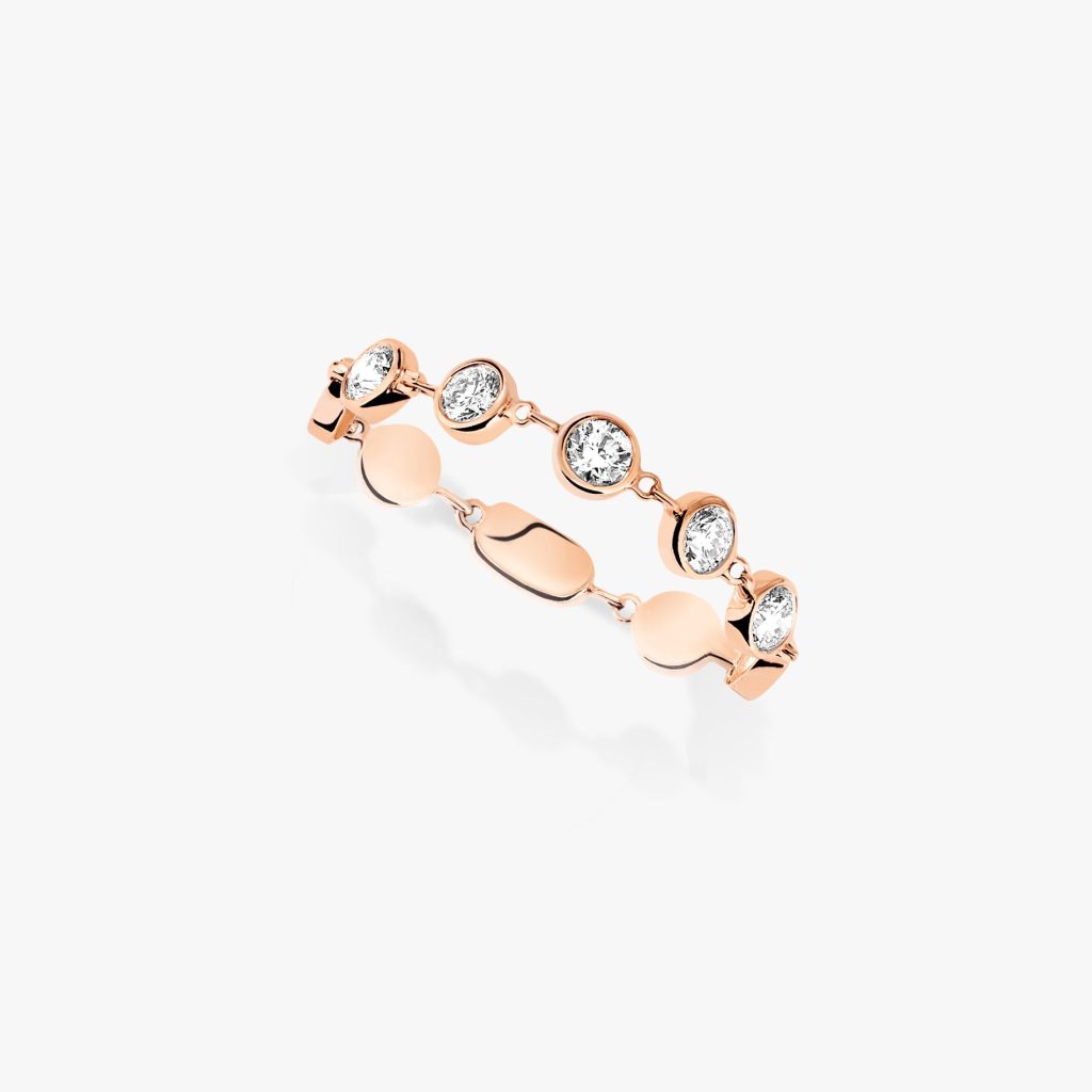 bague d vibes pm, or rose