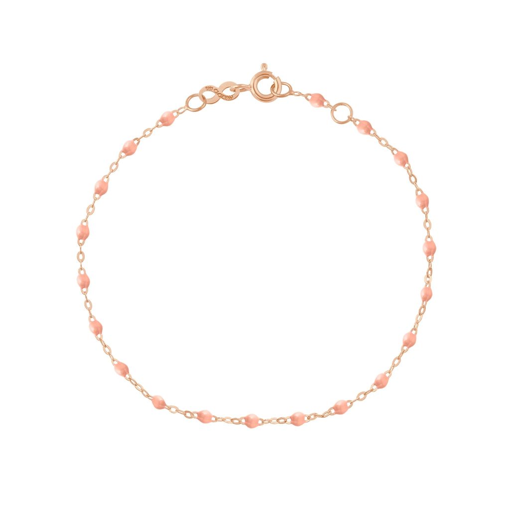 bracelet saumon classique gigi, or rose, 15 cm