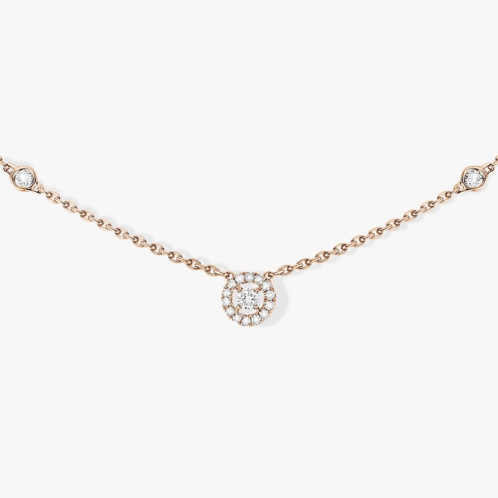 collier joy, diamant, or rose