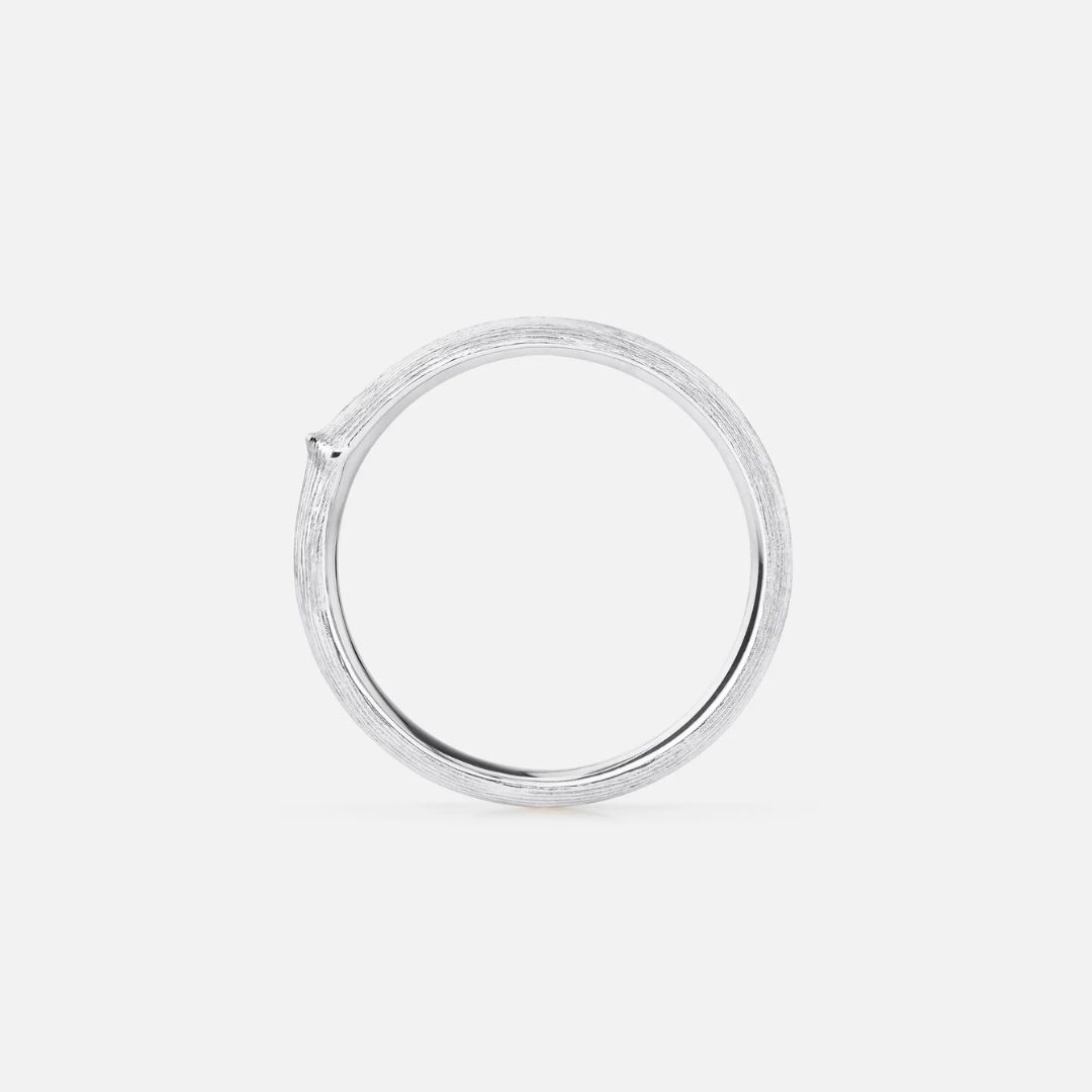 bague nature homme, or blanc, t 60