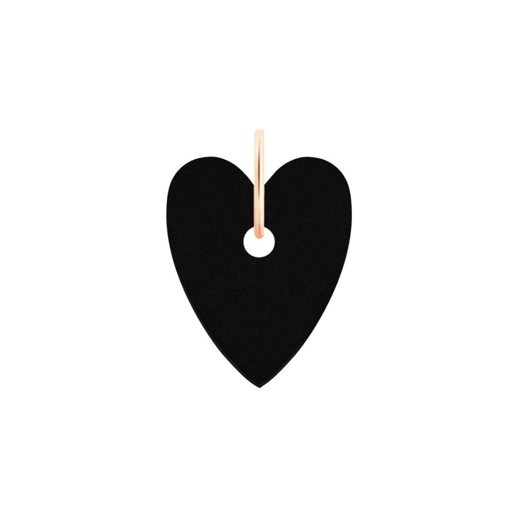 charm angele onyx noir, or rose