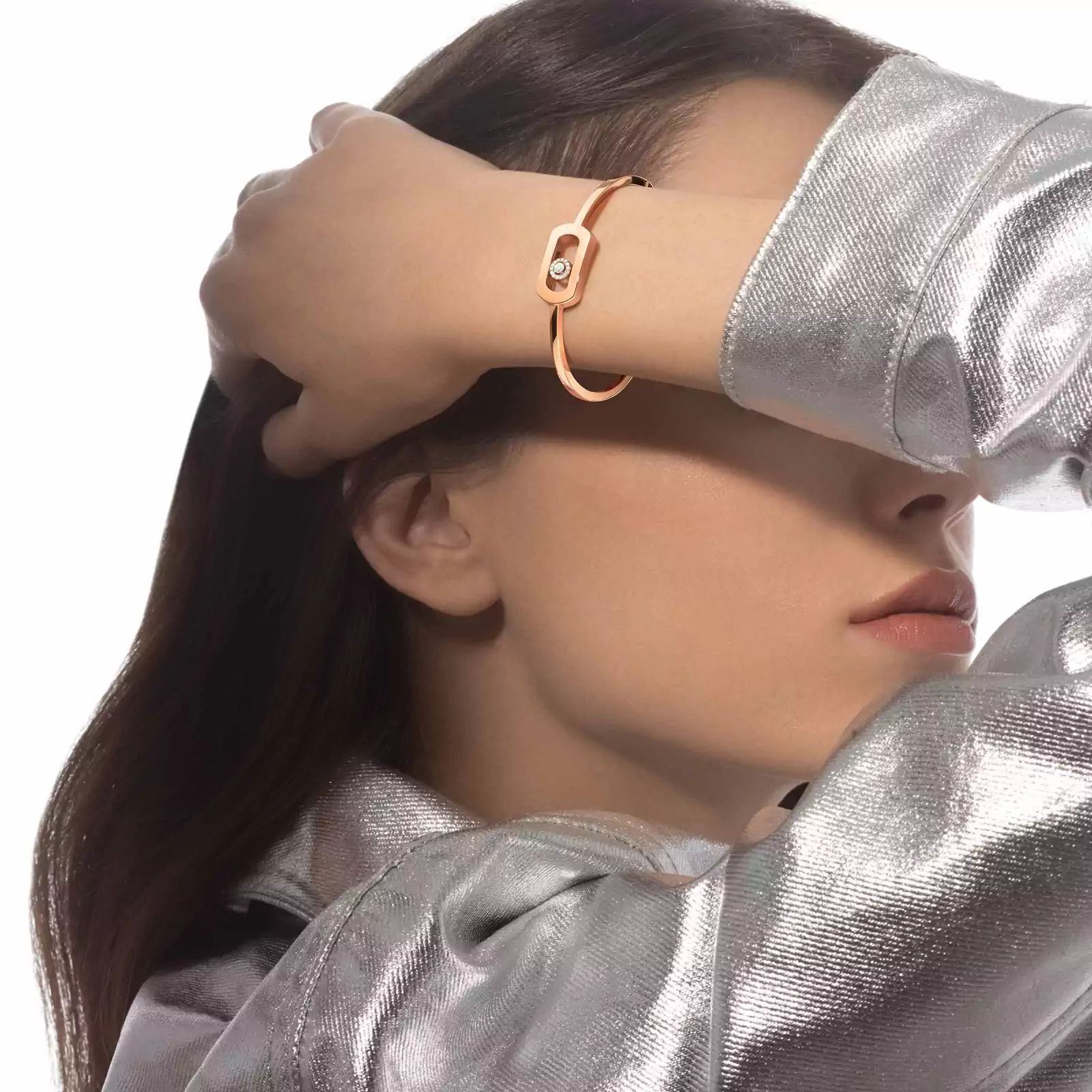 bracelet jonc so move, or rose