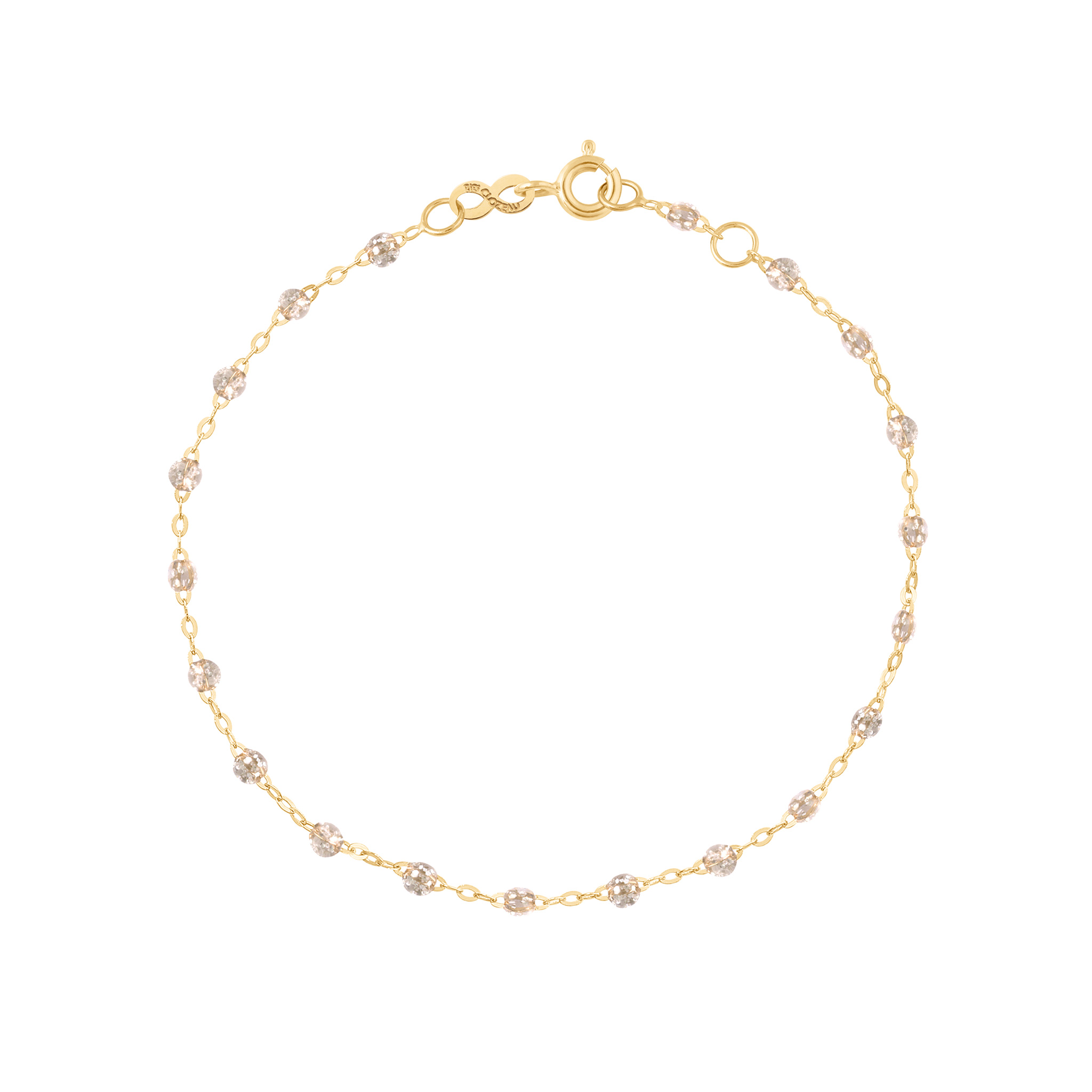 bracelet sparkle classique gigi, or jaune, 17 cm