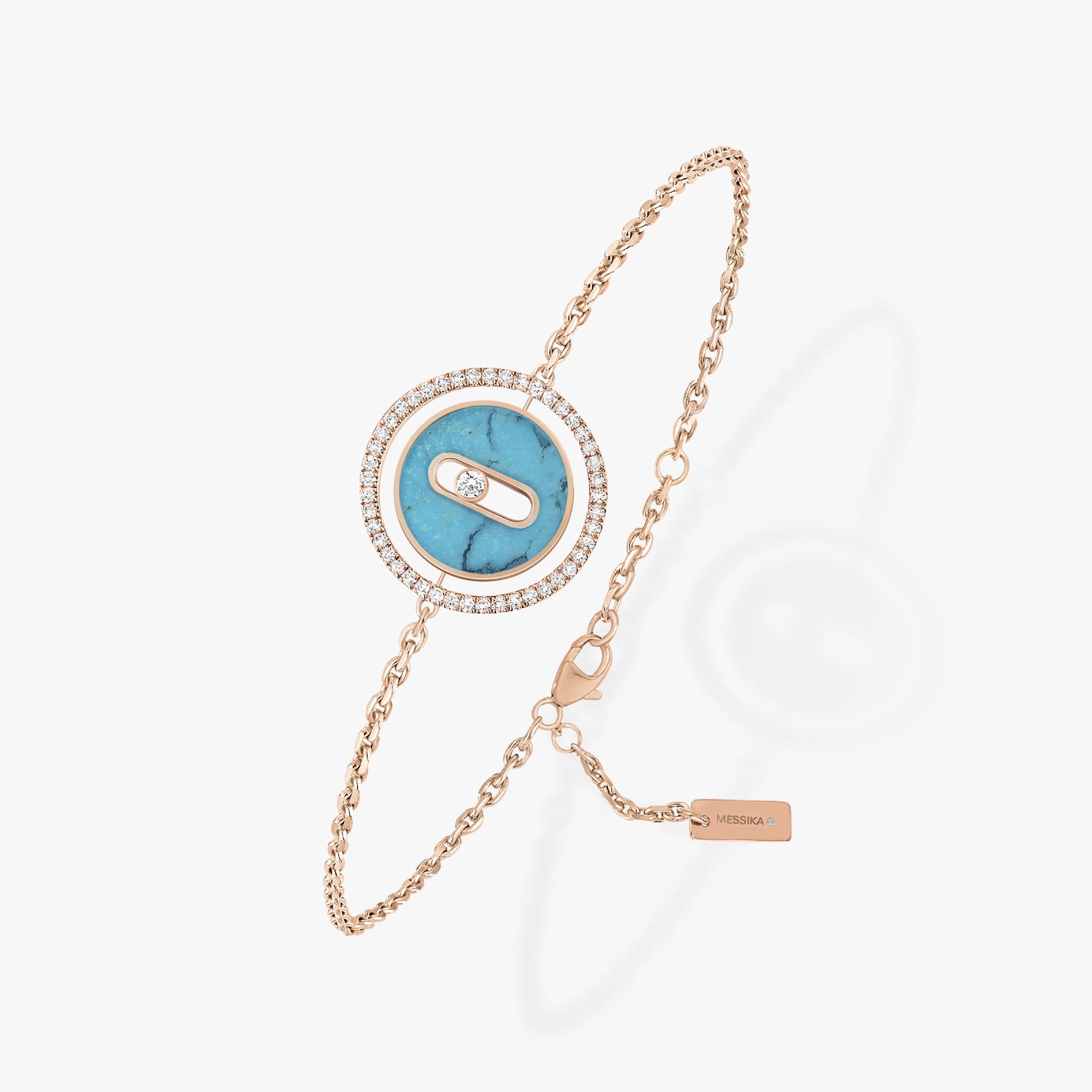 bracelet lucky move pm turquoise, or rose