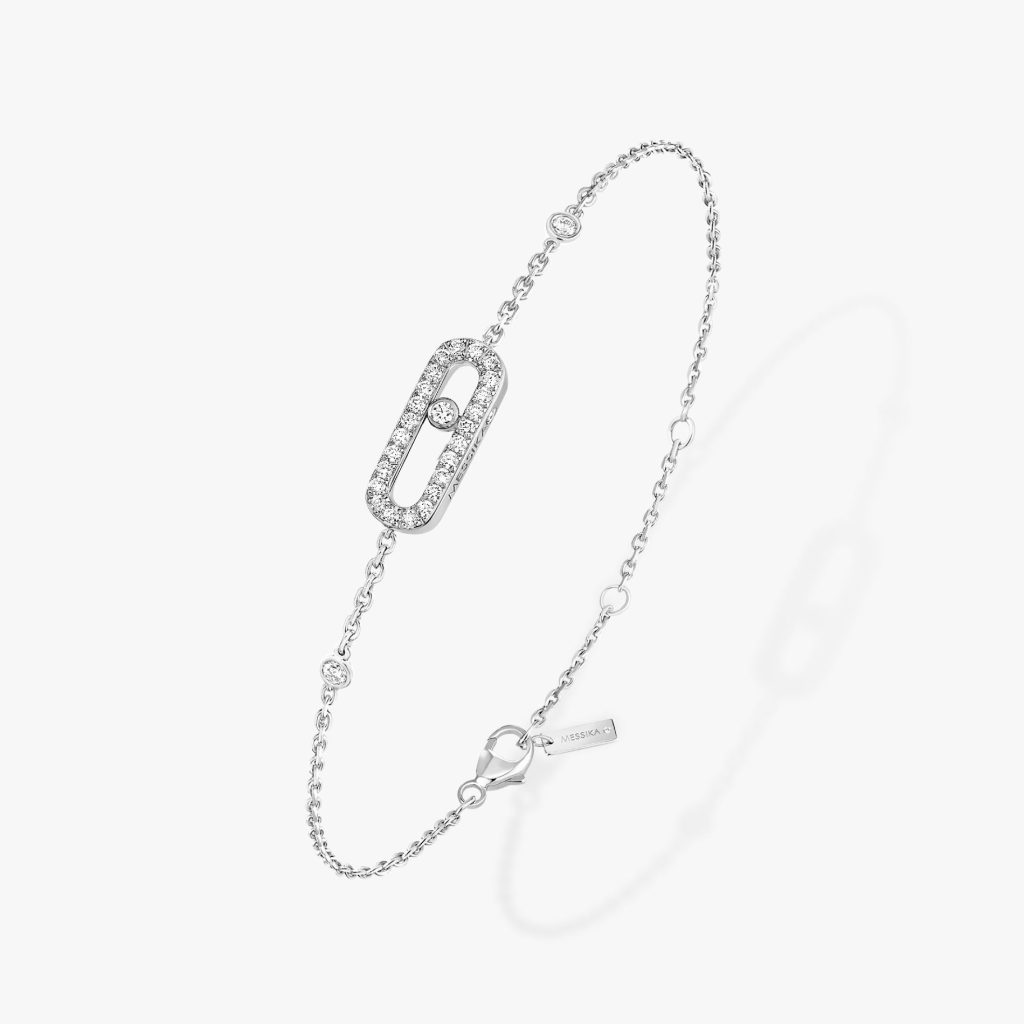 bracelet move uno pavé, or blanc