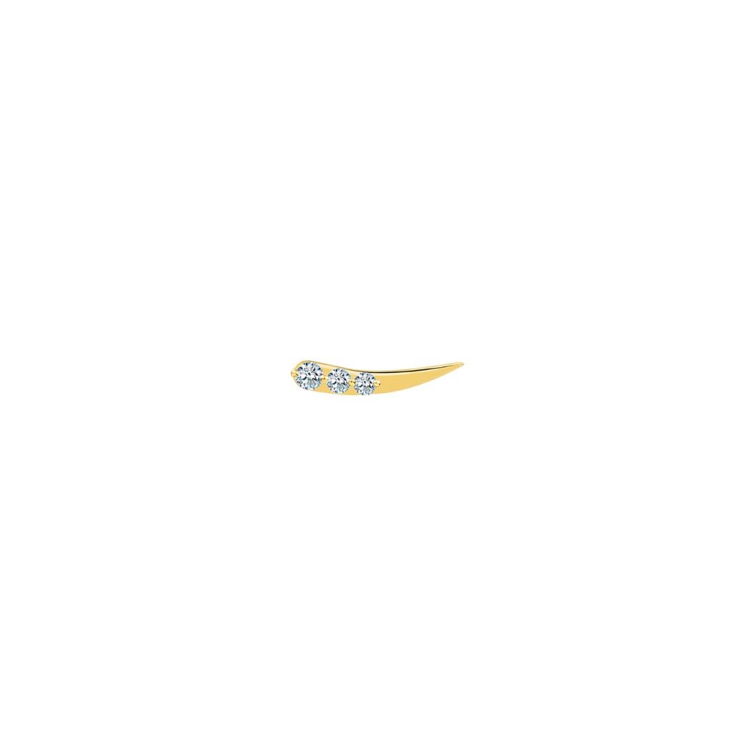 puce d'oreille stardust, or jaune