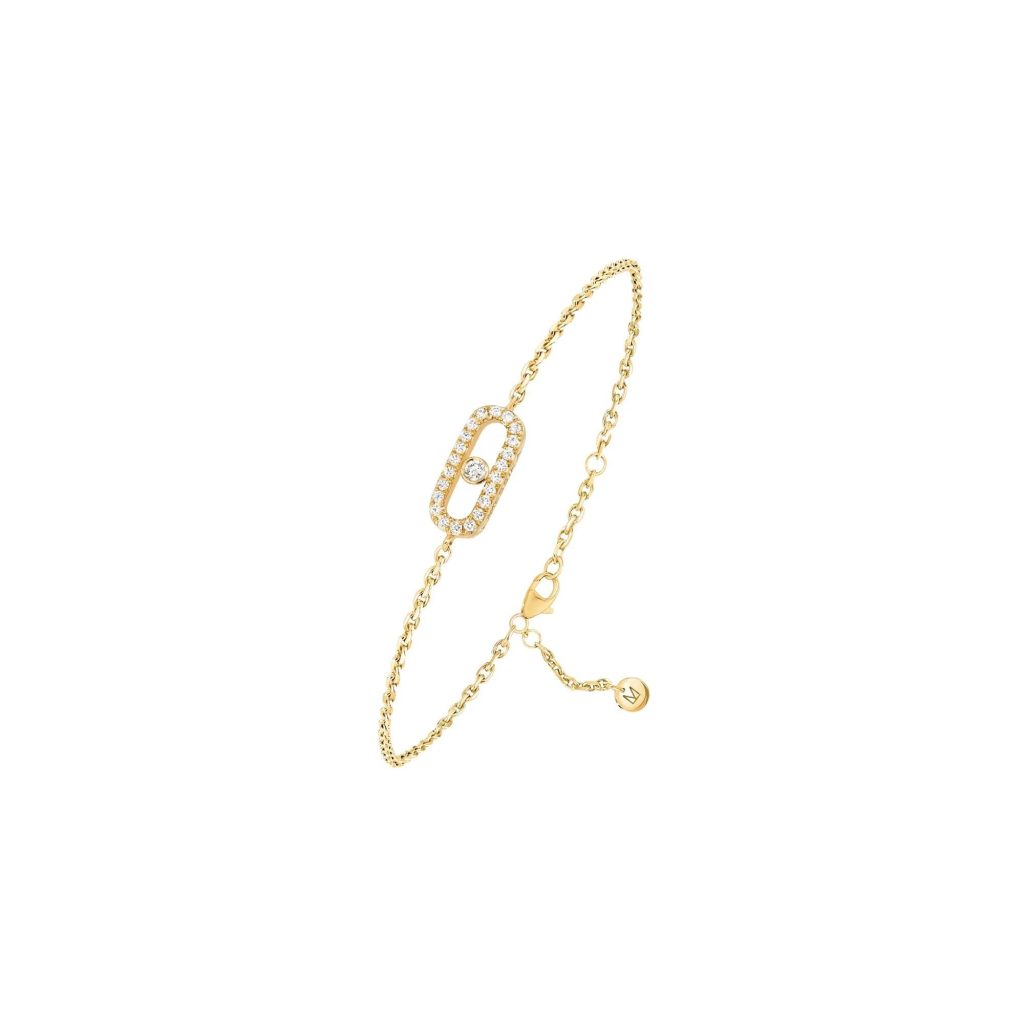 bracelet move uno pavé, or jaune