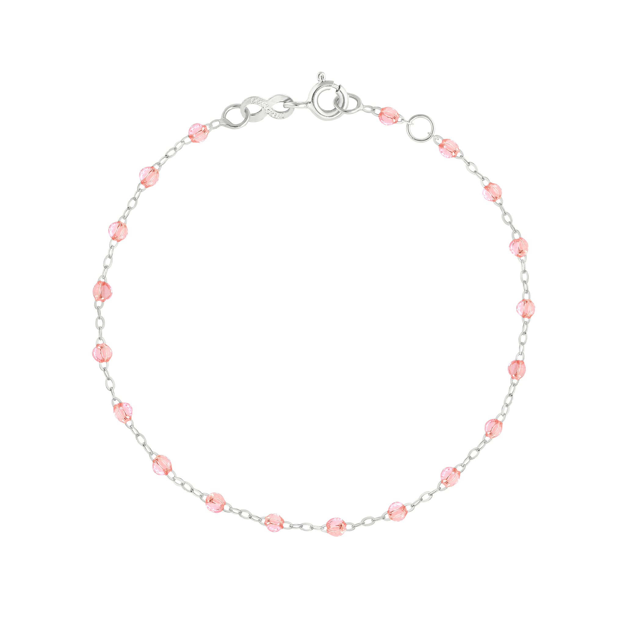 bracelet rosée classique gigi, or blanc, 17 cm