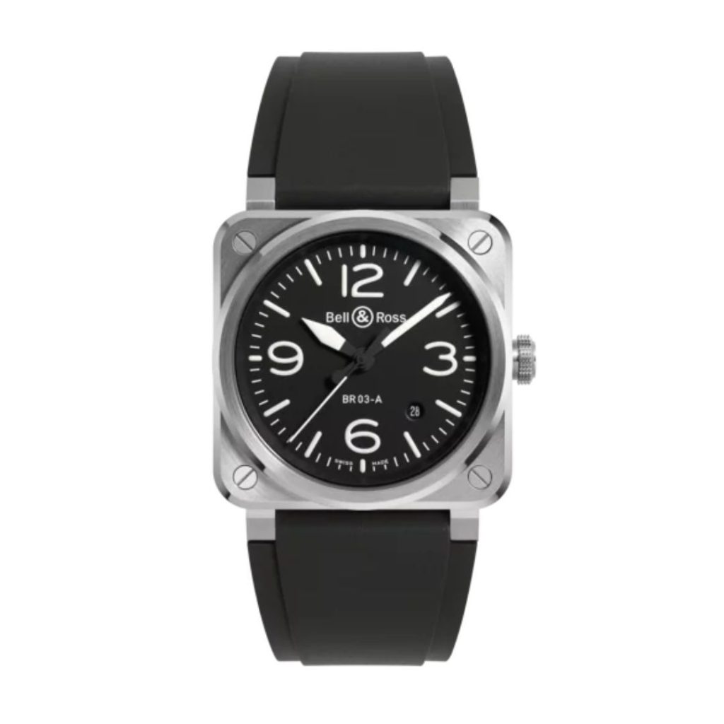 montre br 03 black steel