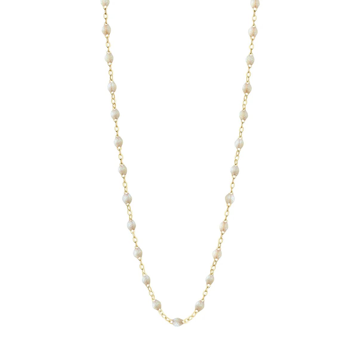 collier opale classique gigi, or jaune, 42 cm.