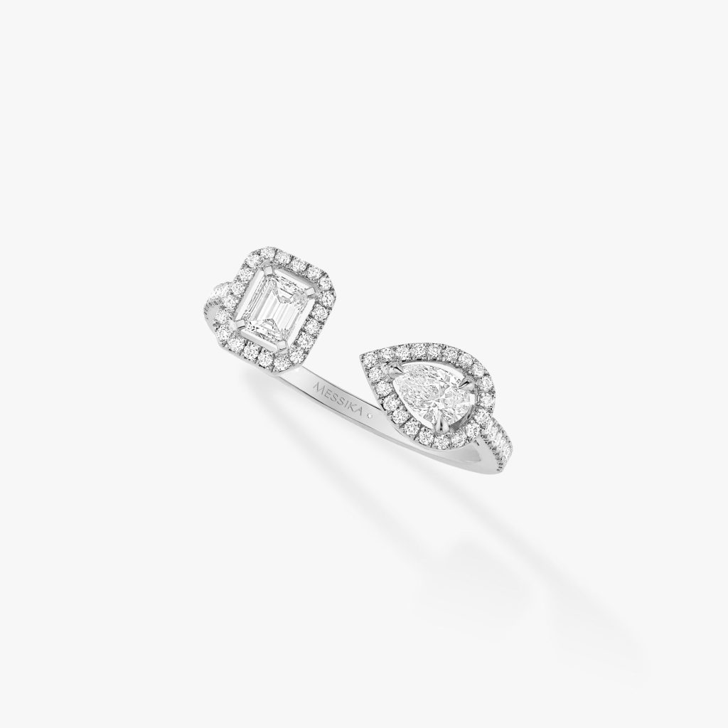 bague my twin toi & moi pm, or blanc, t 51