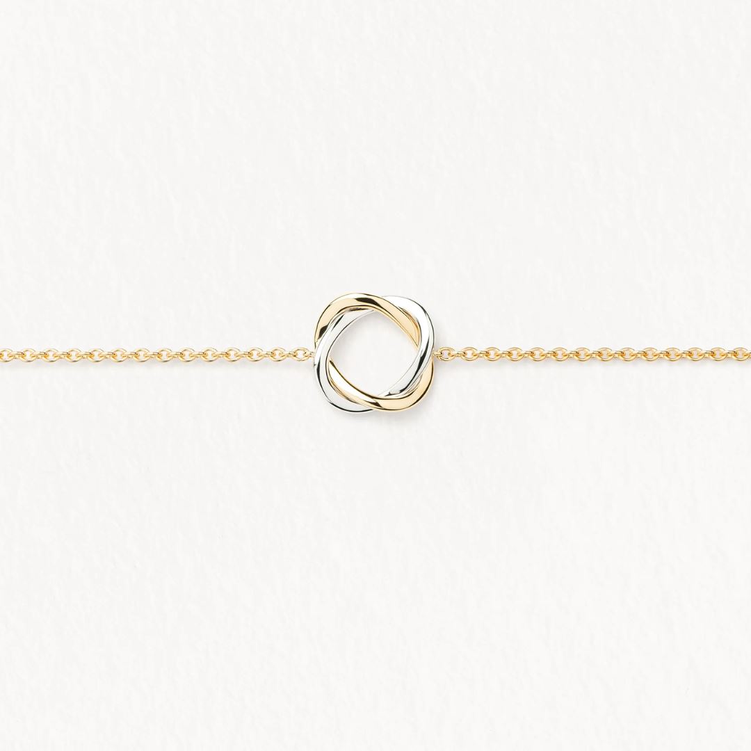 bracelet tresse, or jaune et or blanc