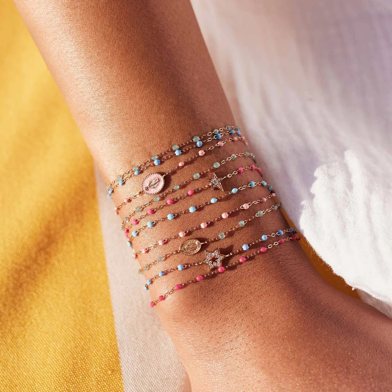 bracelet aqua classique gigi, or rose, 17 cm